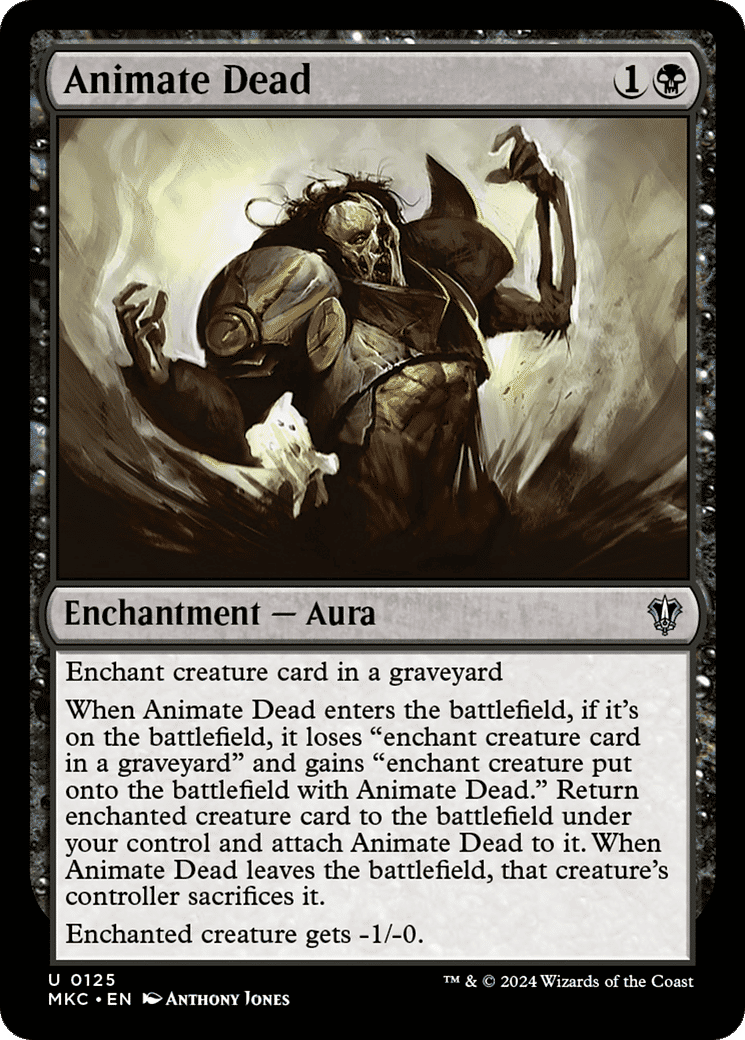Animate Dead — Murders at Karlov Manor Commander — Magic: The Gathering