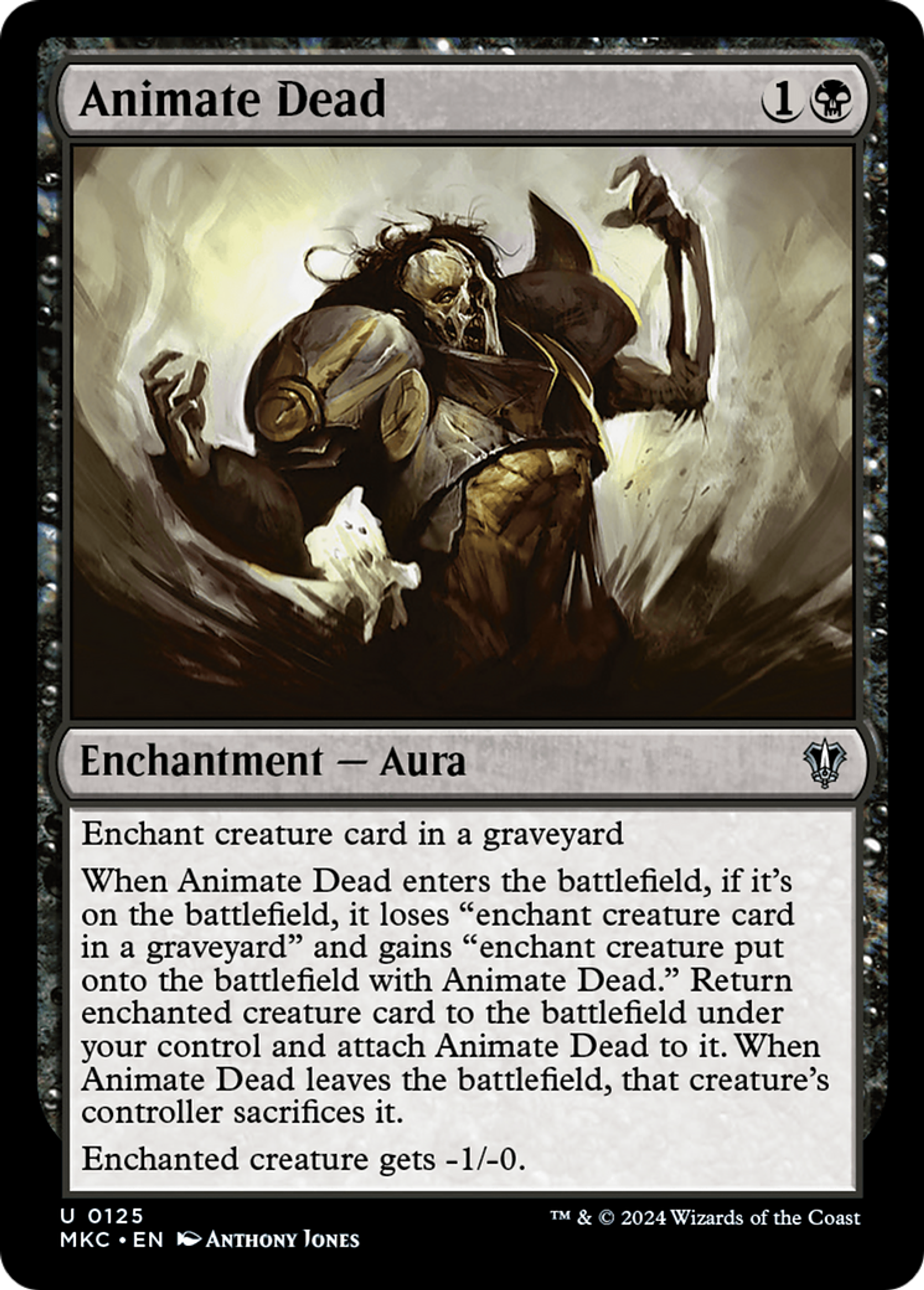 Animate Dead — Murders at Karlov Manor Commander — Magic: The Gathering