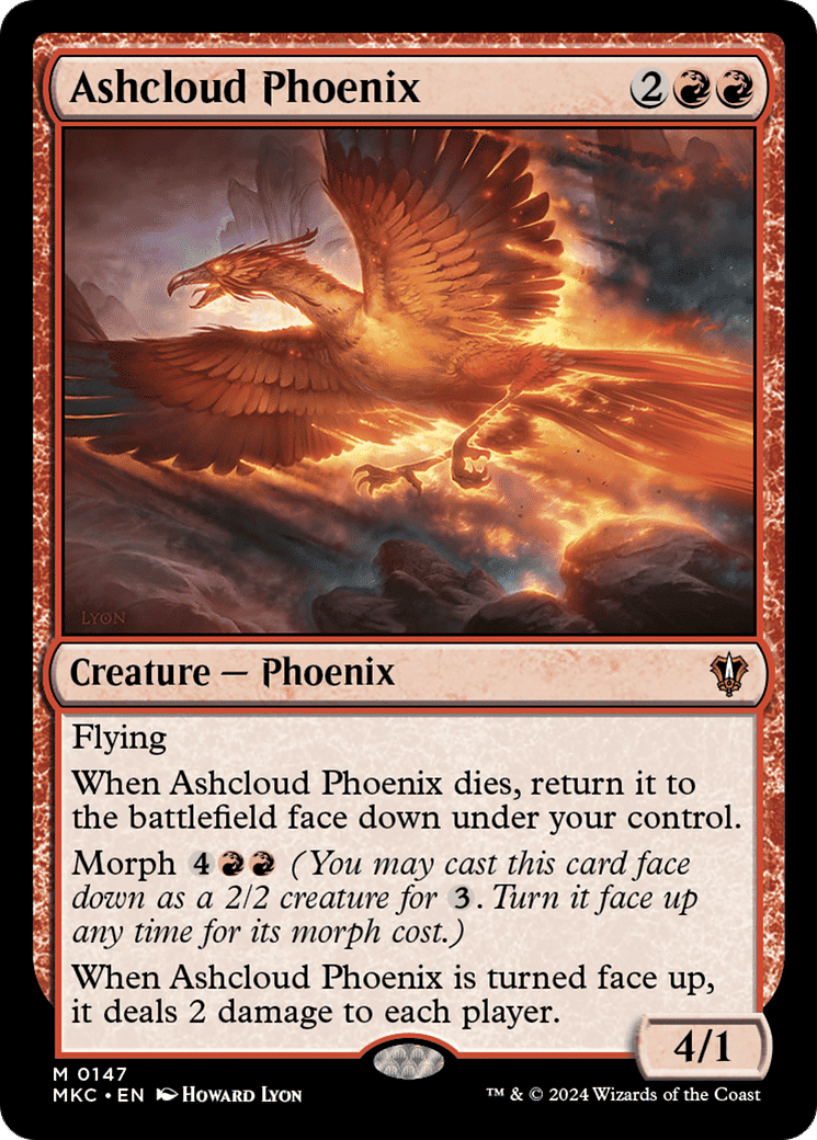 Ashcloud Phoenix — Murders at Karlov Manor Commander — Magic: The Gathering