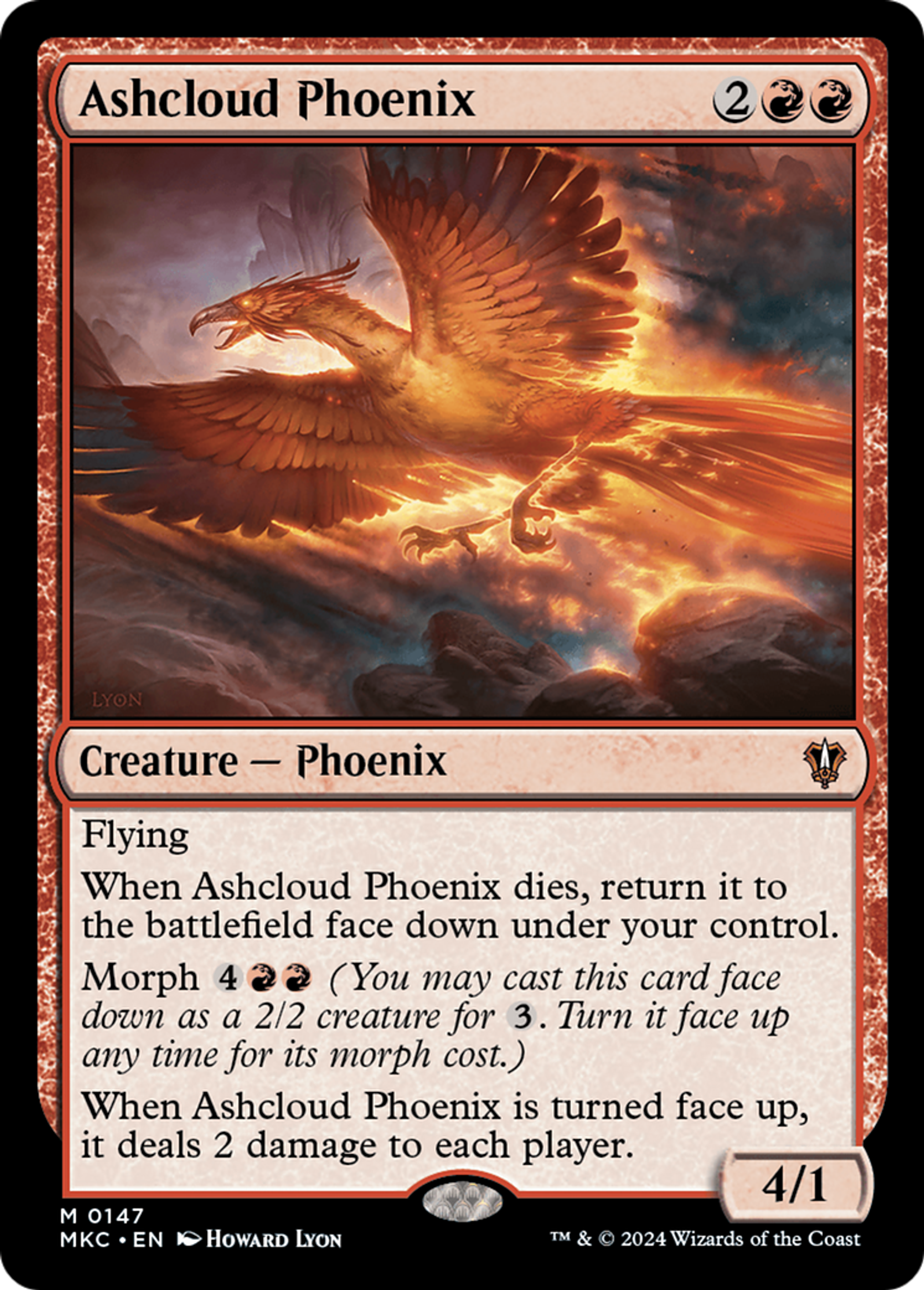 Ashcloud Phoenix — Murders at Karlov Manor Commander — Magic: The Gathering