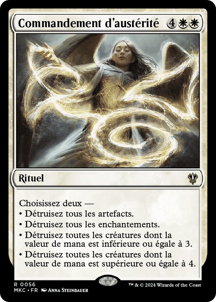Commandement d'austérité from Murders at Karlov Manor Commander - Magic: The Gathering