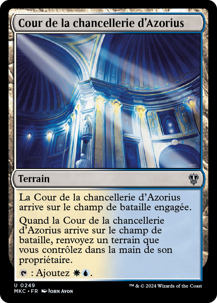Cour de la chancellerie d'Azorius — Murders at Karlov Manor Commander — Magic: The Gathering