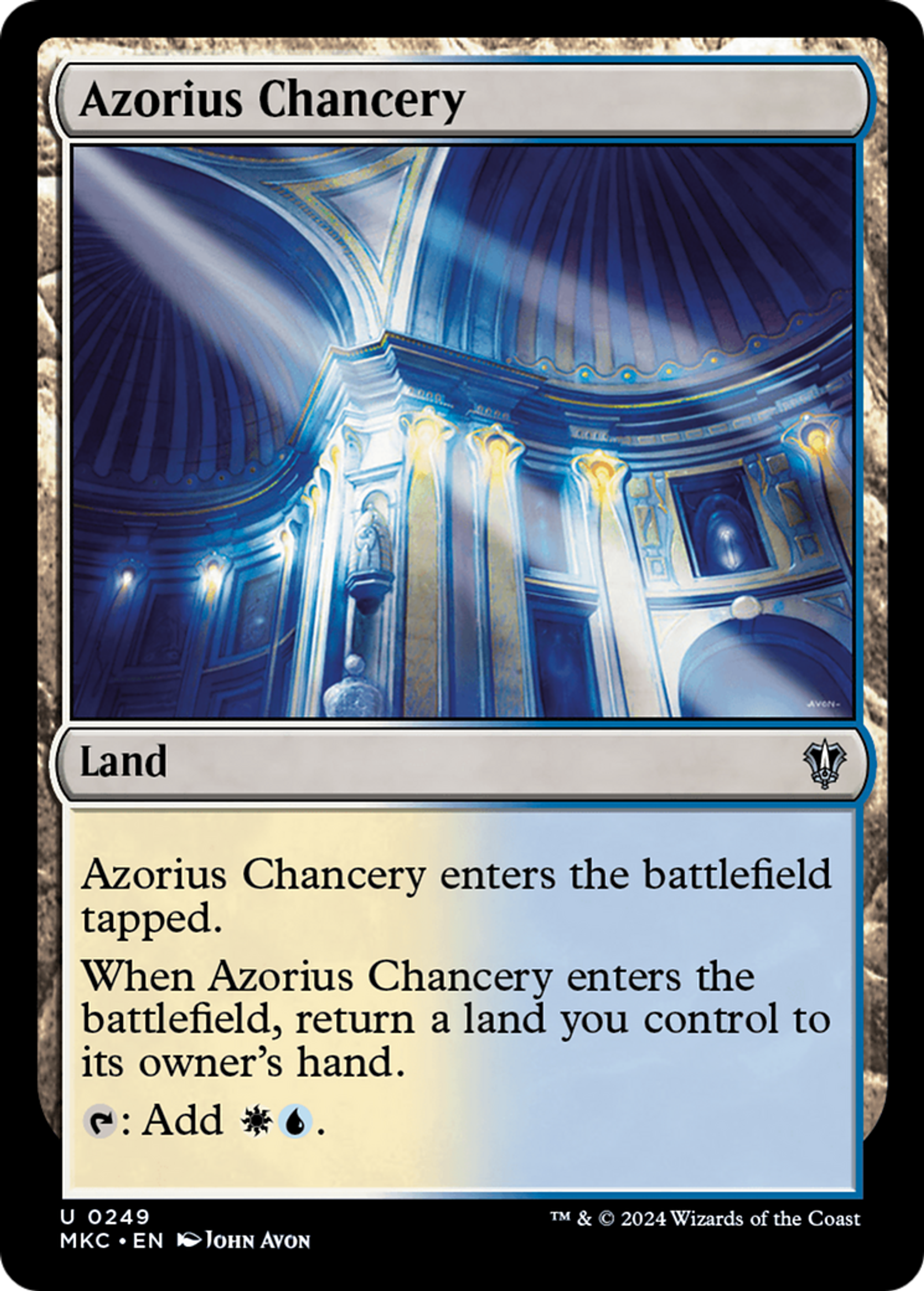 Azorius Chancery — Murders at Karlov Manor Commander — Magic: The Gathering