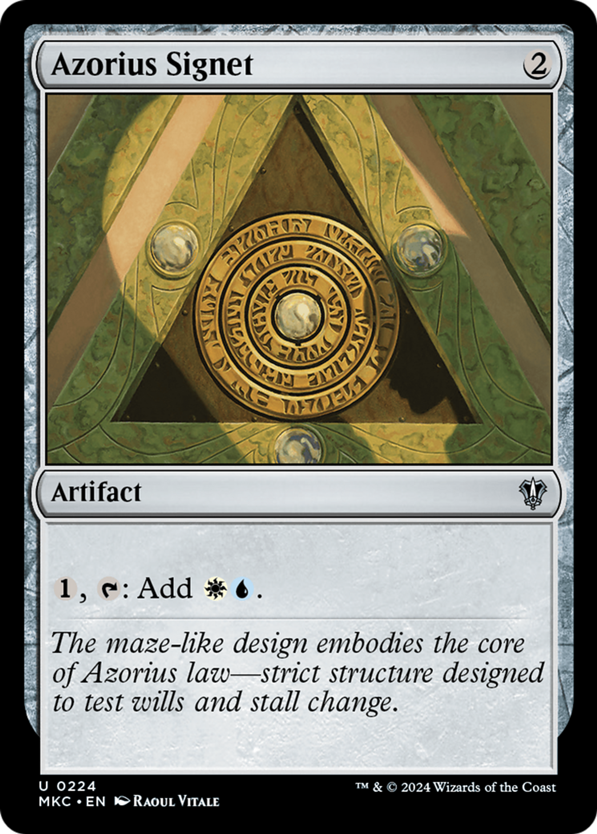 Azorius Signet — Murders at Karlov Manor Commander — Magic: The Gathering