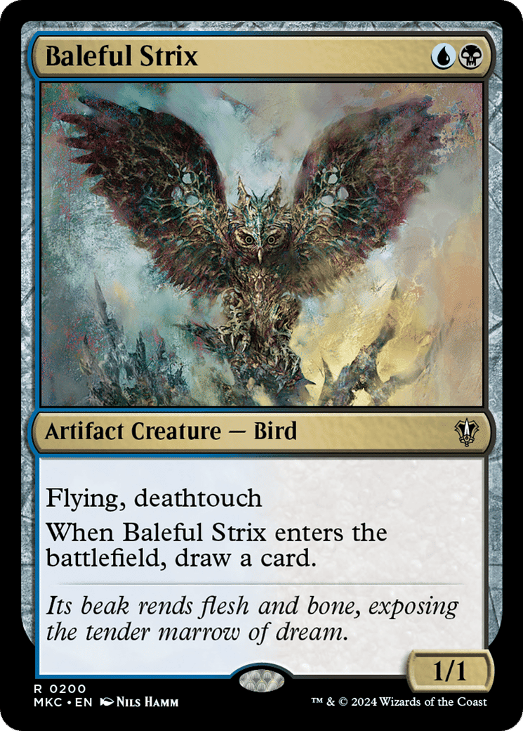 Baleful Strix — Murders at Karlov Manor Commander — Magic: The Gathering