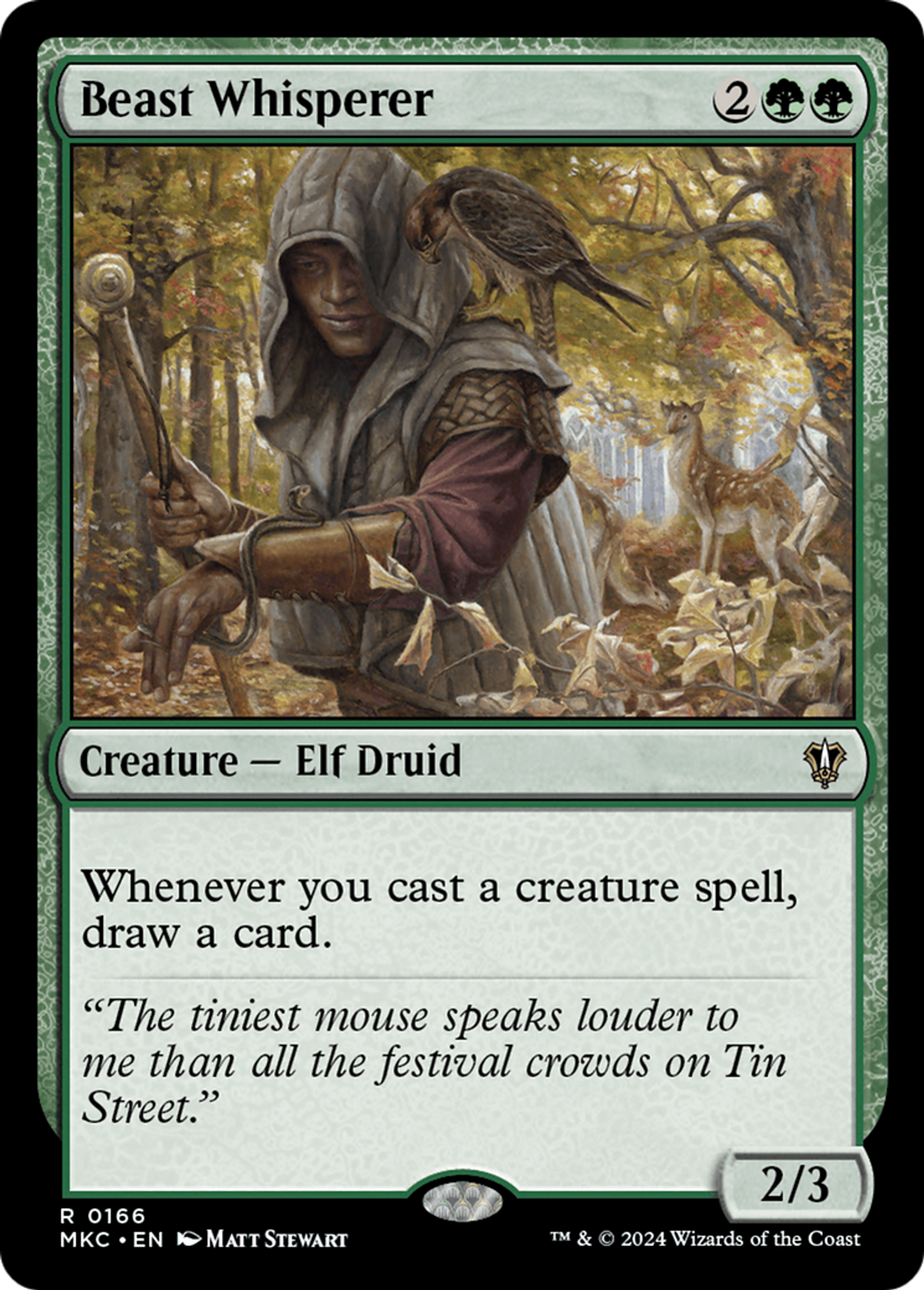 Beast Whisperer — Murders at Karlov Manor Commander — Magic: The Gathering