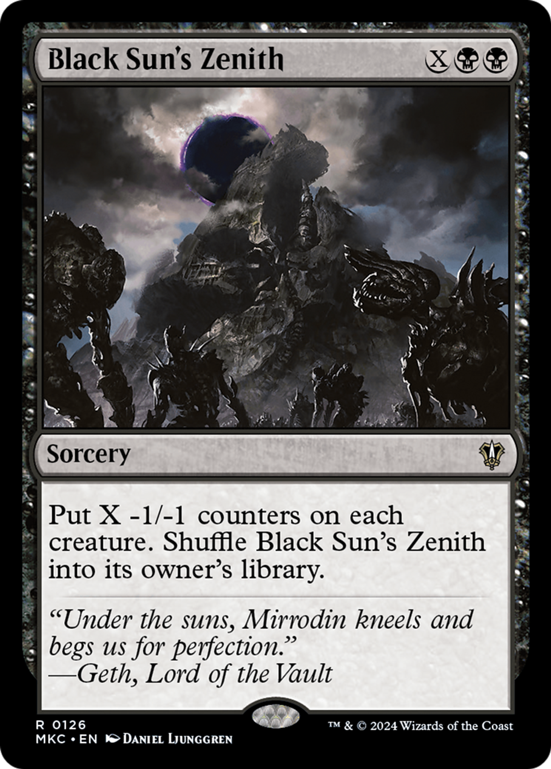 Black Sun's Zenith — Murders at Karlov Manor Commander — Magic: The Gathering