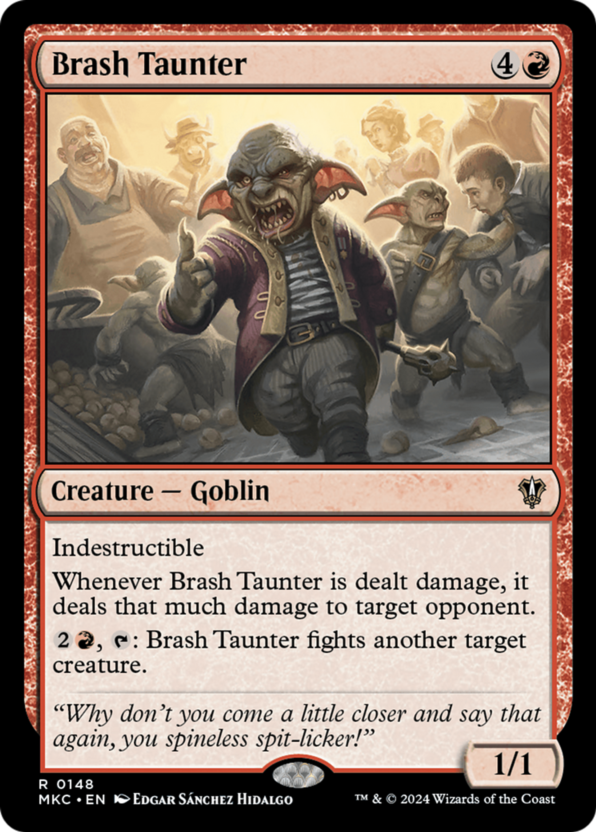 Brash Taunter — Murders at Karlov Manor Commander — Magic: The Gathering