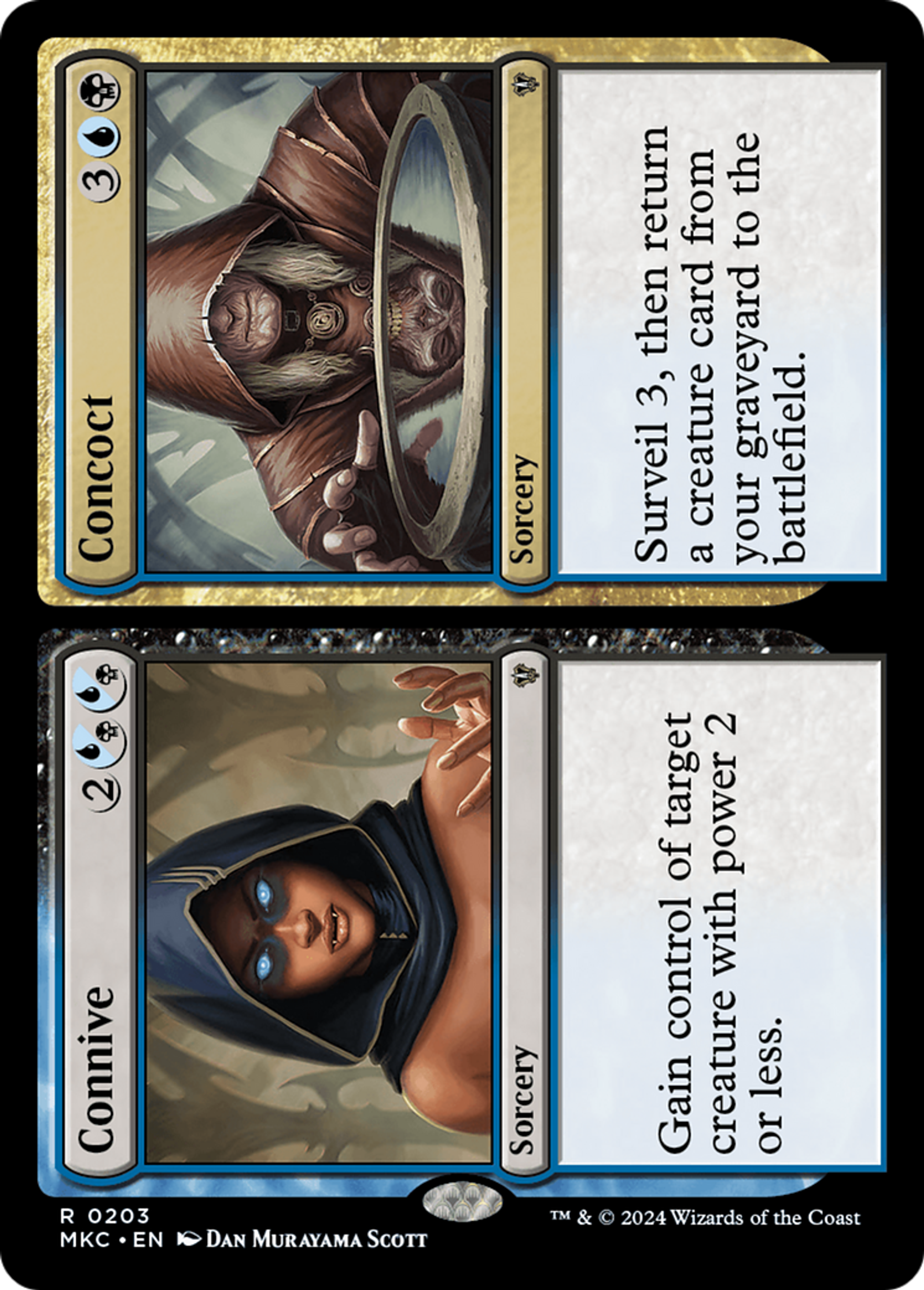 Connive // Concoct — Murders at Karlov Manor Commander — Magic: The Gathering