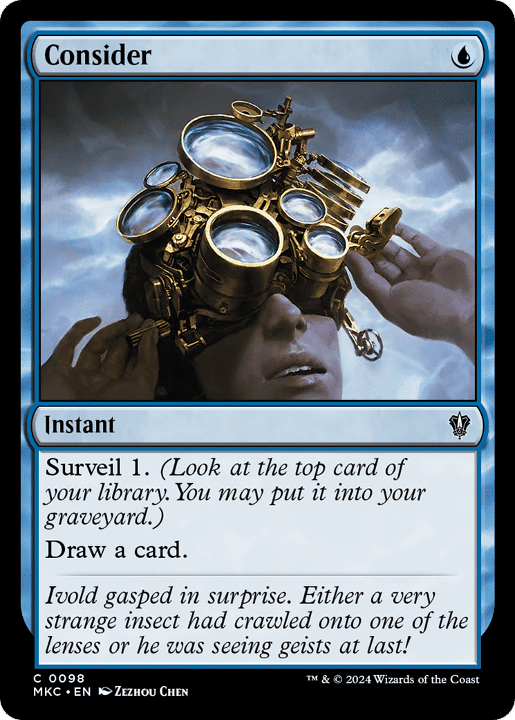 Consider — Murders at Karlov Manor Commander — Magic: The Gathering