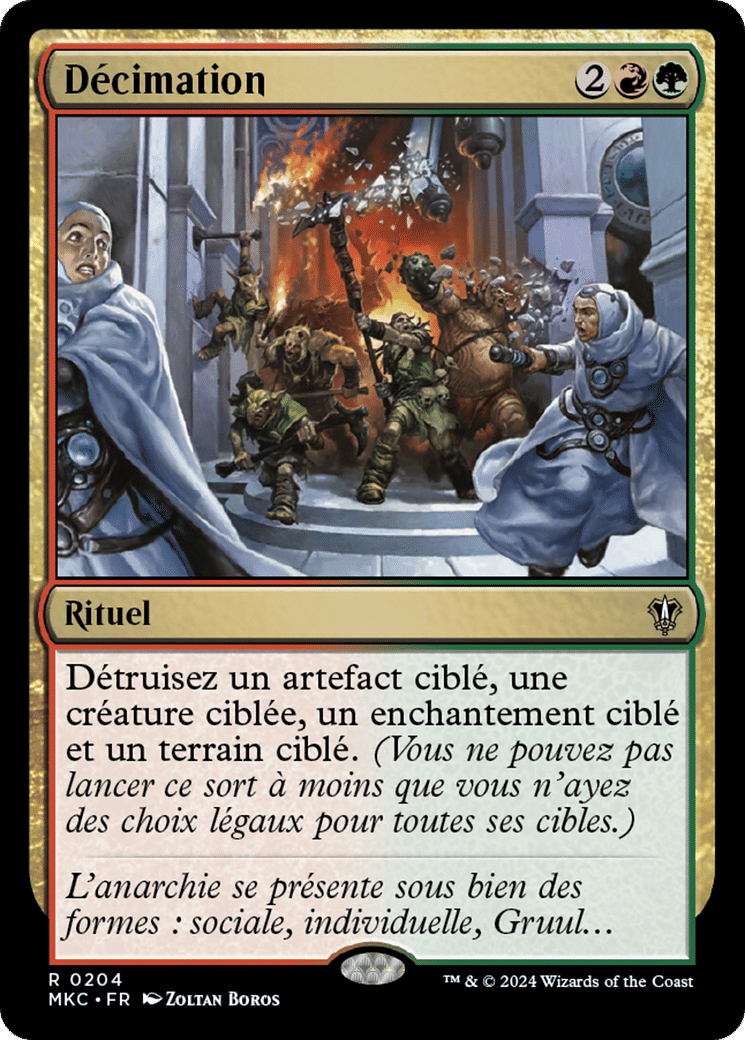 Décimation — Murders at Karlov Manor Commander — Magic: The Gathering