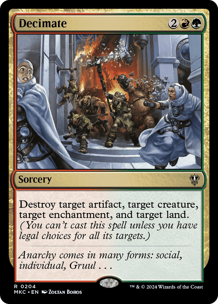 Decimate — Murders at Karlov Manor Commander — Magic: The Gathering