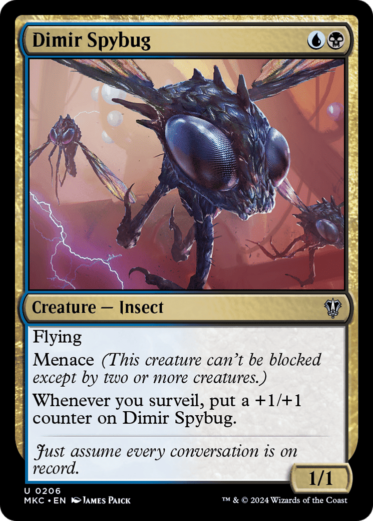 Dimir Spybug — Murders at Karlov Manor Commander — Magic: The Gathering