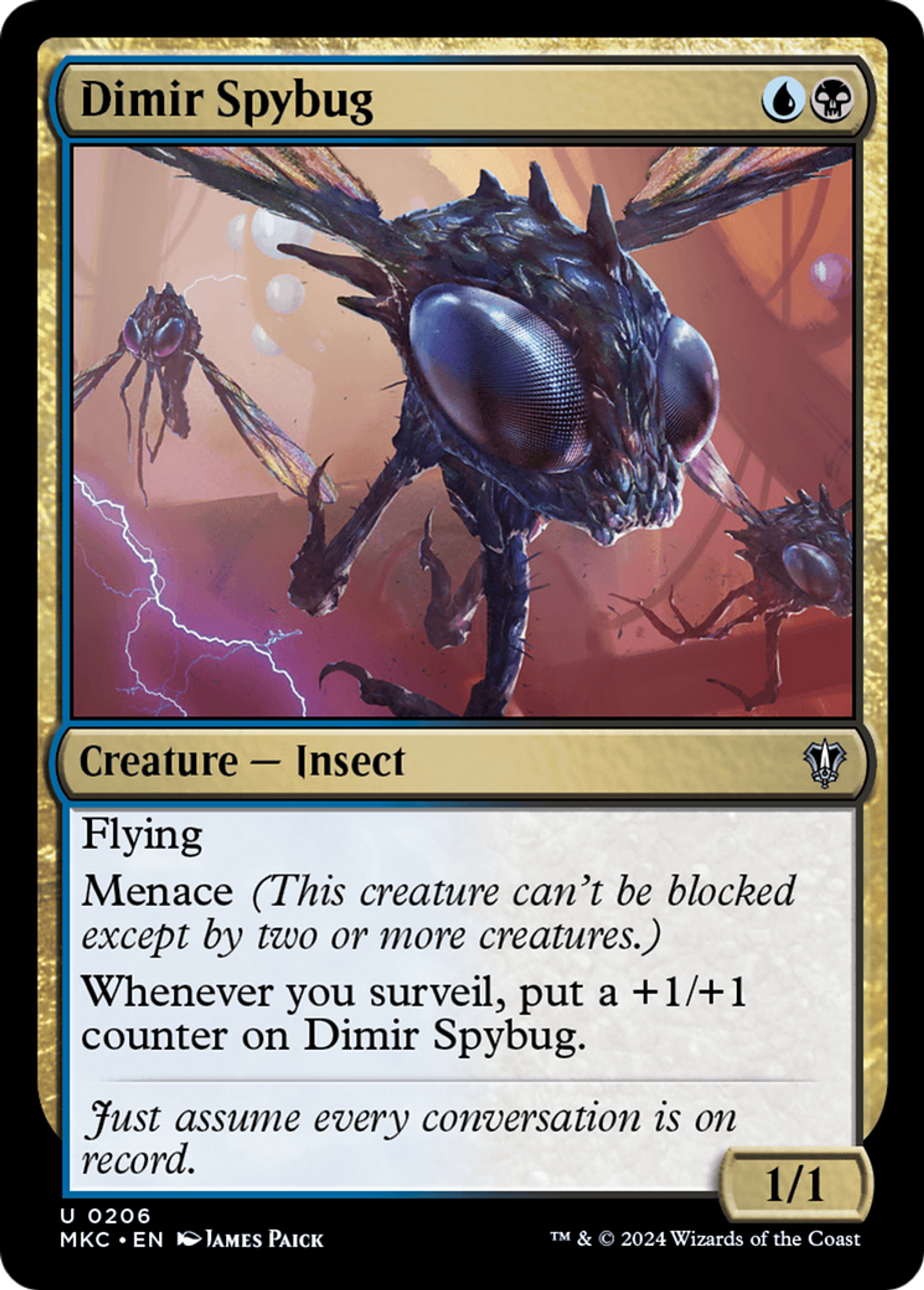 Dimir Spybug — Murders at Karlov Manor Commander — Magic: The Gathering