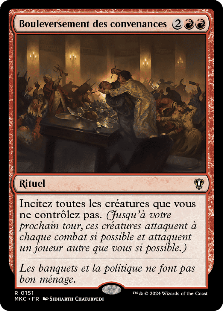 Bouleversement des convenances — Murders at Karlov Manor Commander — Magic: The Gathering