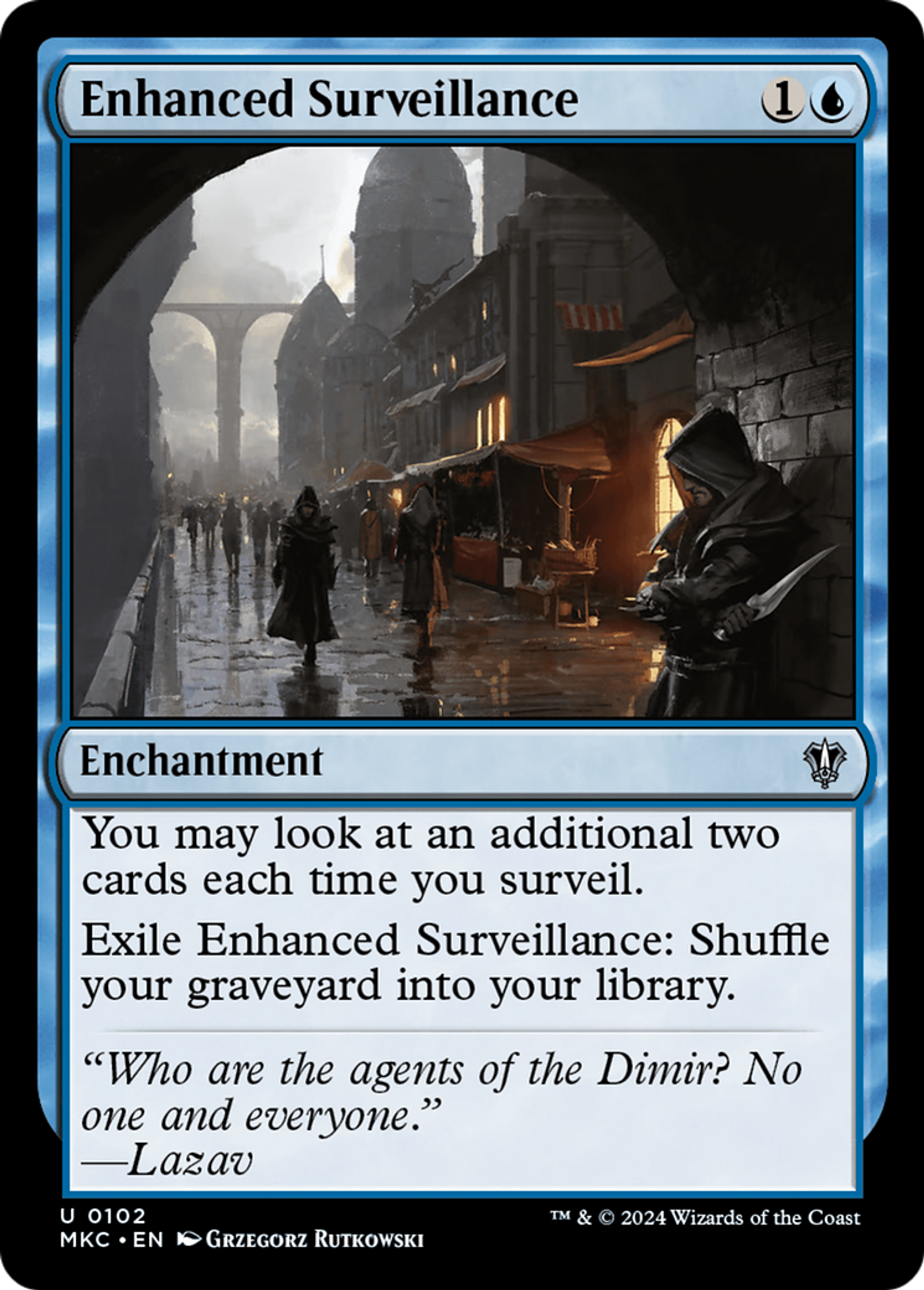 Enhanced Surveillance — Murders at Karlov Manor Commander — Magic: The Gathering