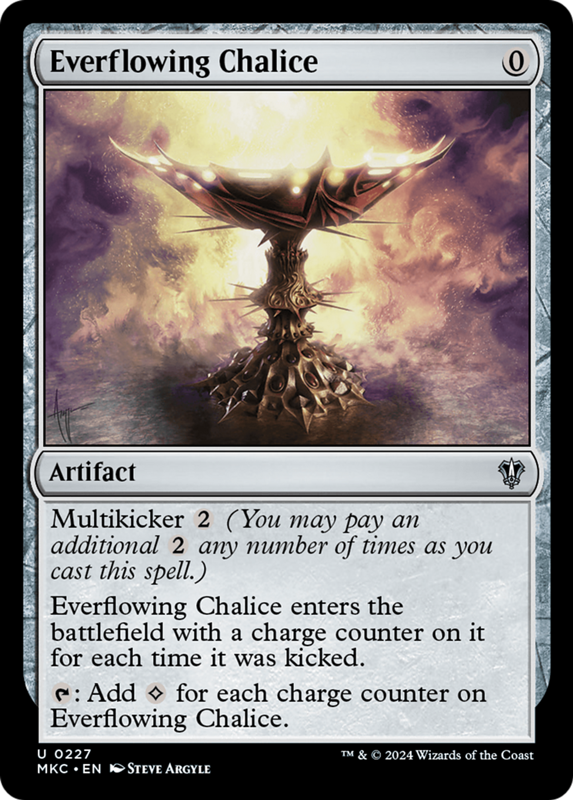 Everflowing Chalice — Murders at Karlov Manor Commander — Magic: The Gathering