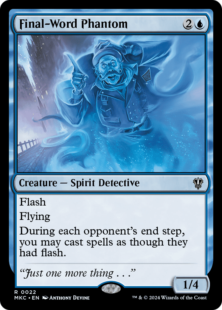 Final-Word Phantom — Murders at Karlov Manor Commander — Magic: The Gathering