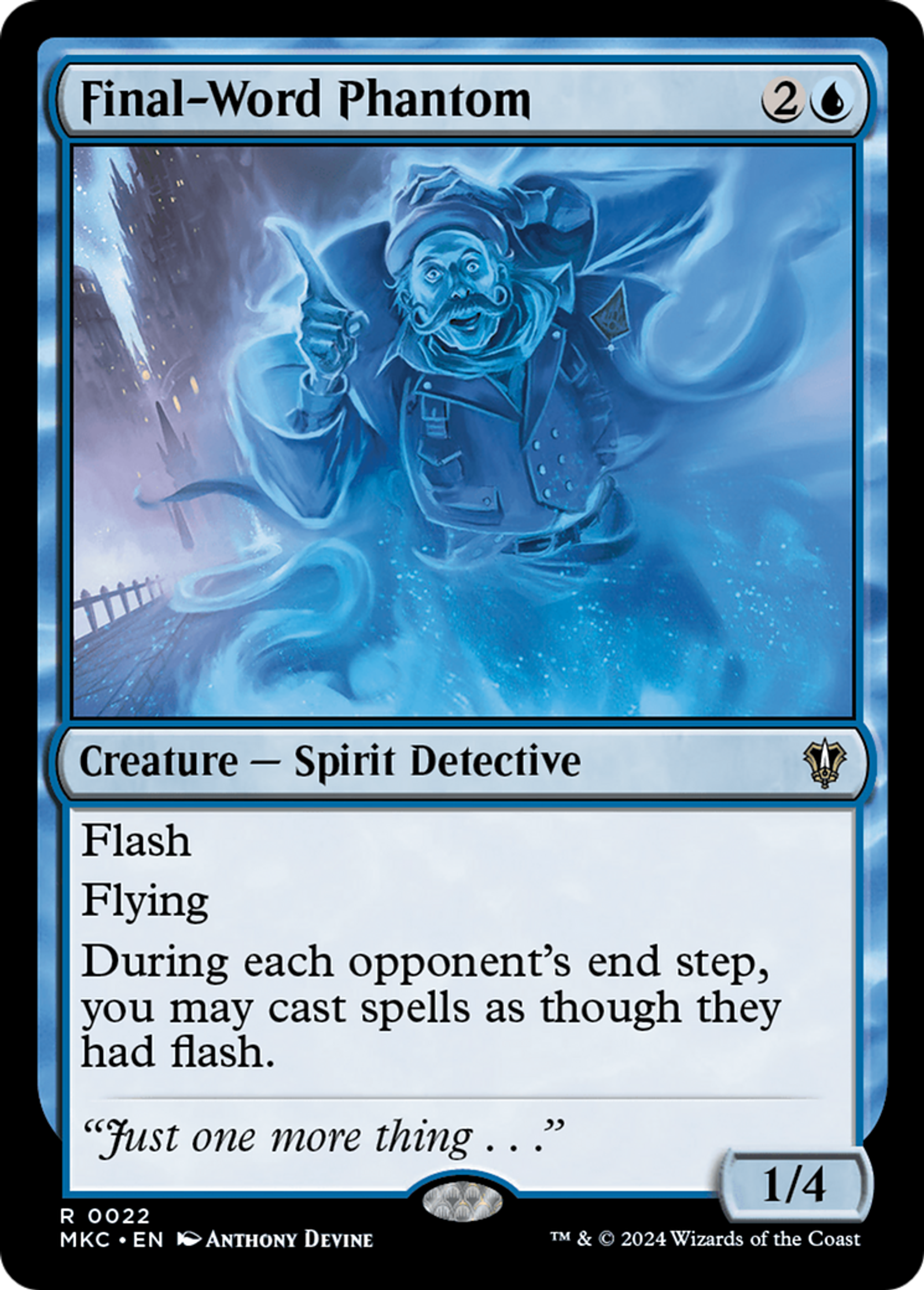Final-Word Phantom — Murders at Karlov Manor Commander — Magic: The Gathering