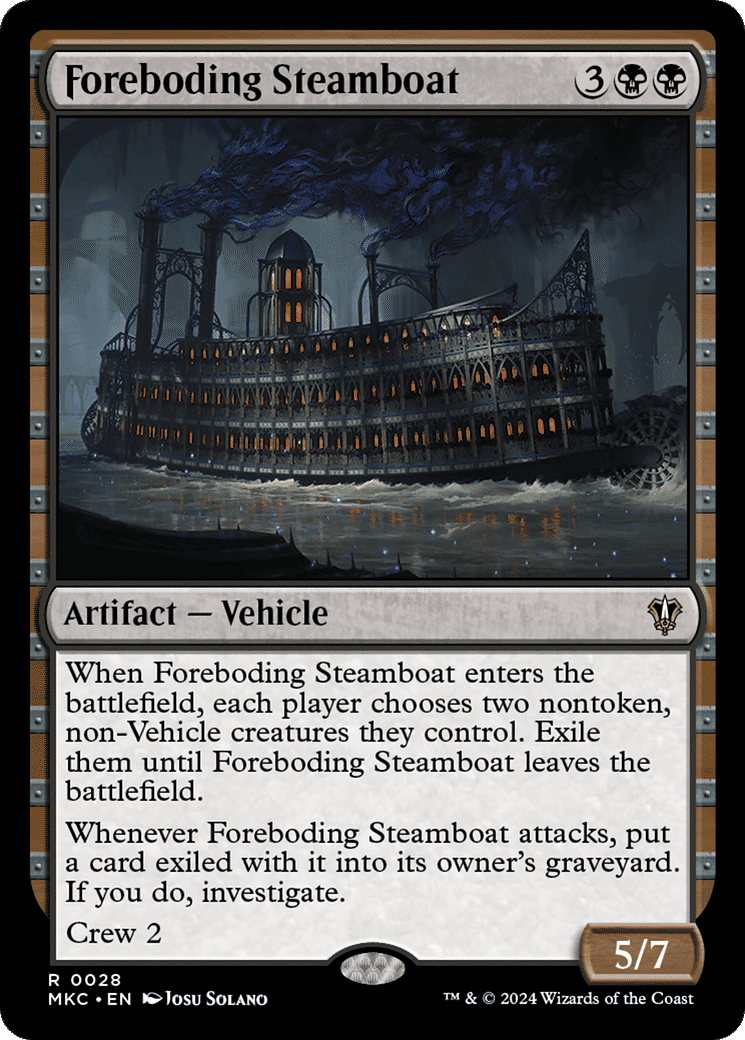 Foreboding Steamboat — Murders at Karlov Manor Commander — Magic: The Gathering