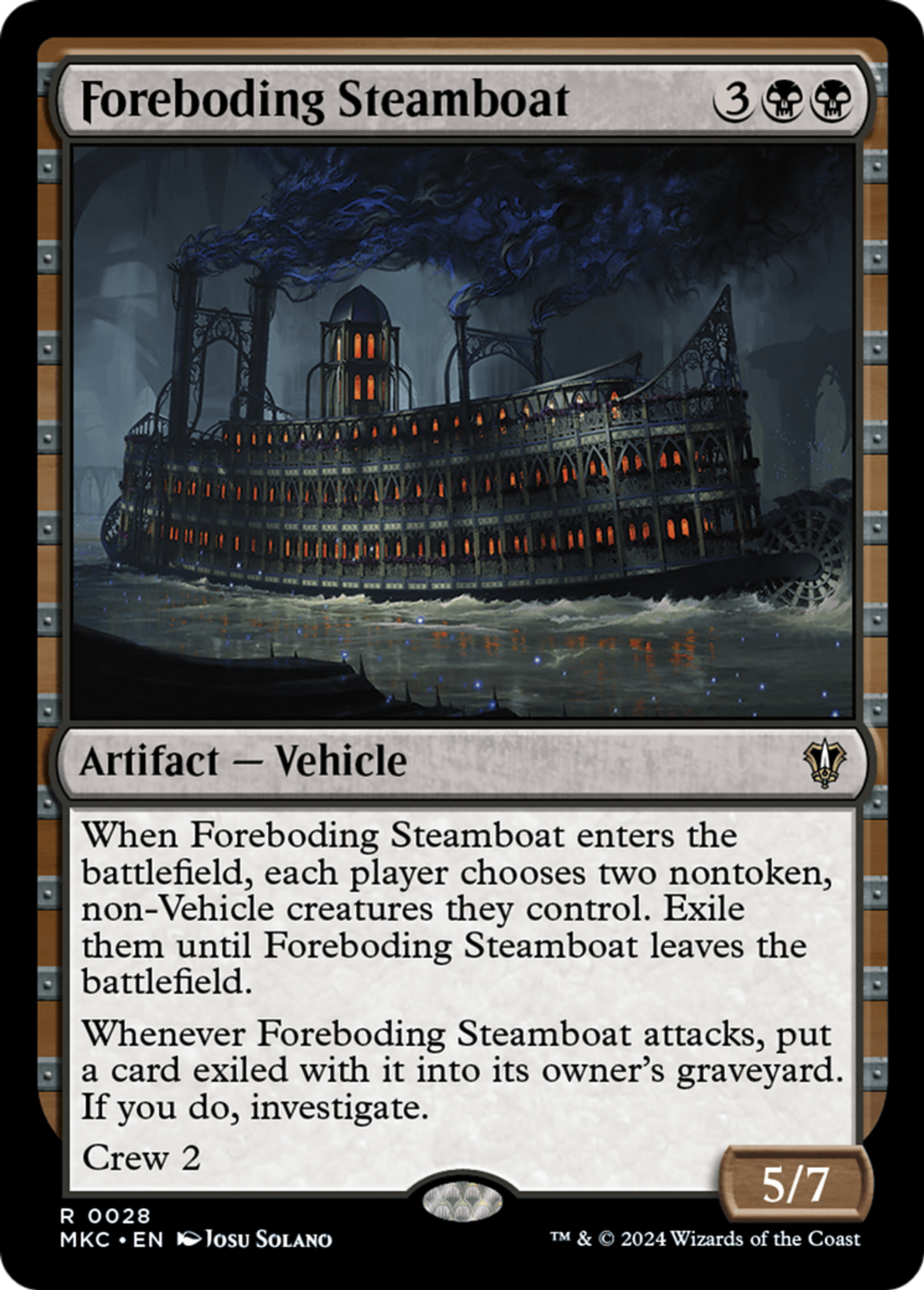 Foreboding Steamboat — Murders at Karlov Manor Commander — Magic: The Gathering