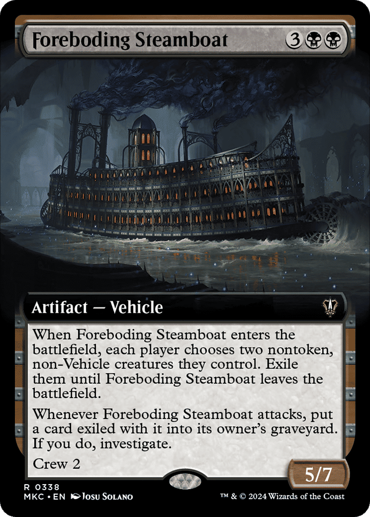 Foreboding Steamboat — Murders at Karlov Manor Commander — Magic: The Gathering