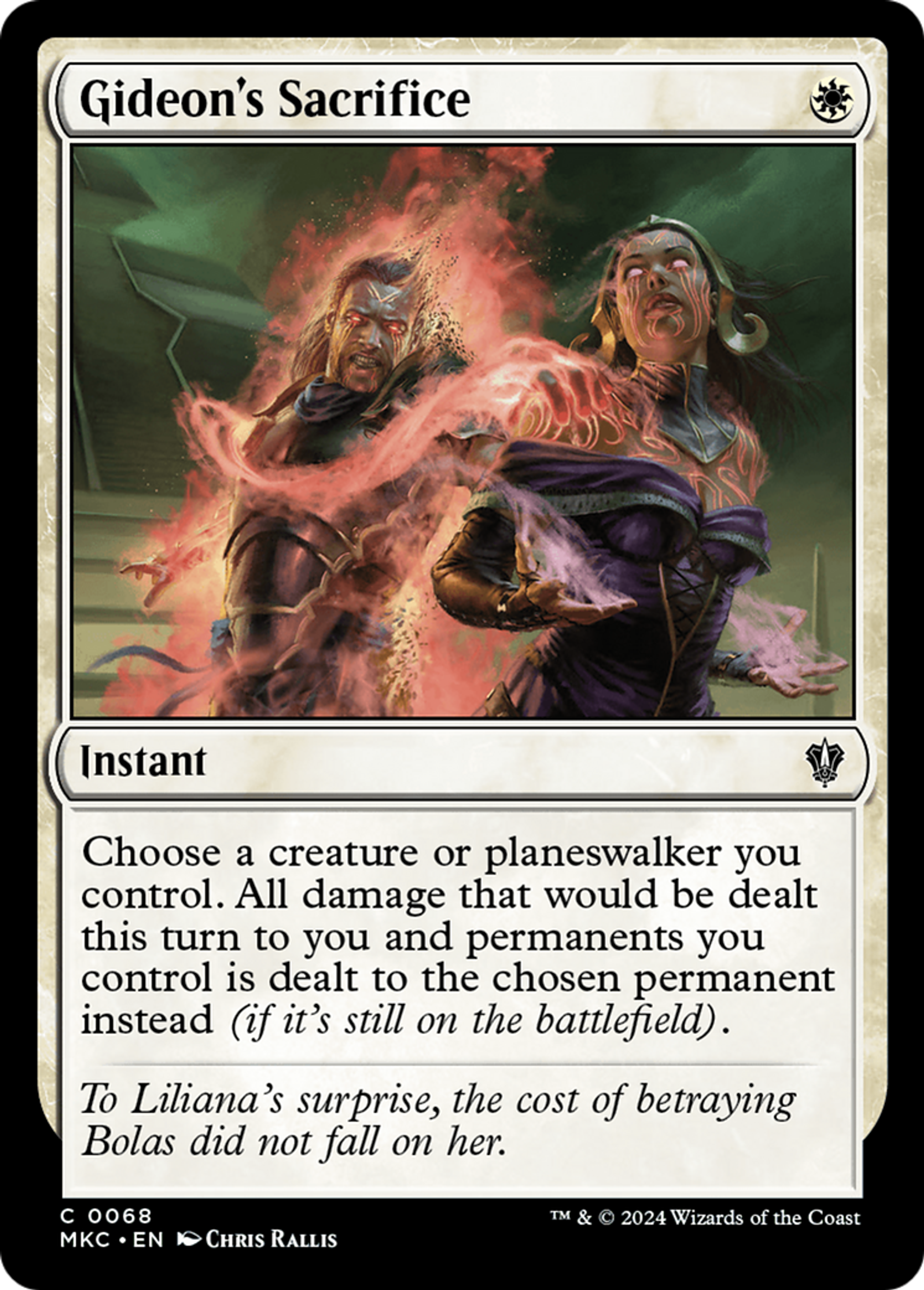 Gideon's Sacrifice — Murders at Karlov Manor Commander — Magic: The Gathering