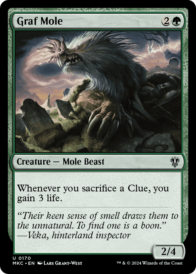 Graf Mole — Murders at Karlov Manor Commander — Magic: The Gathering