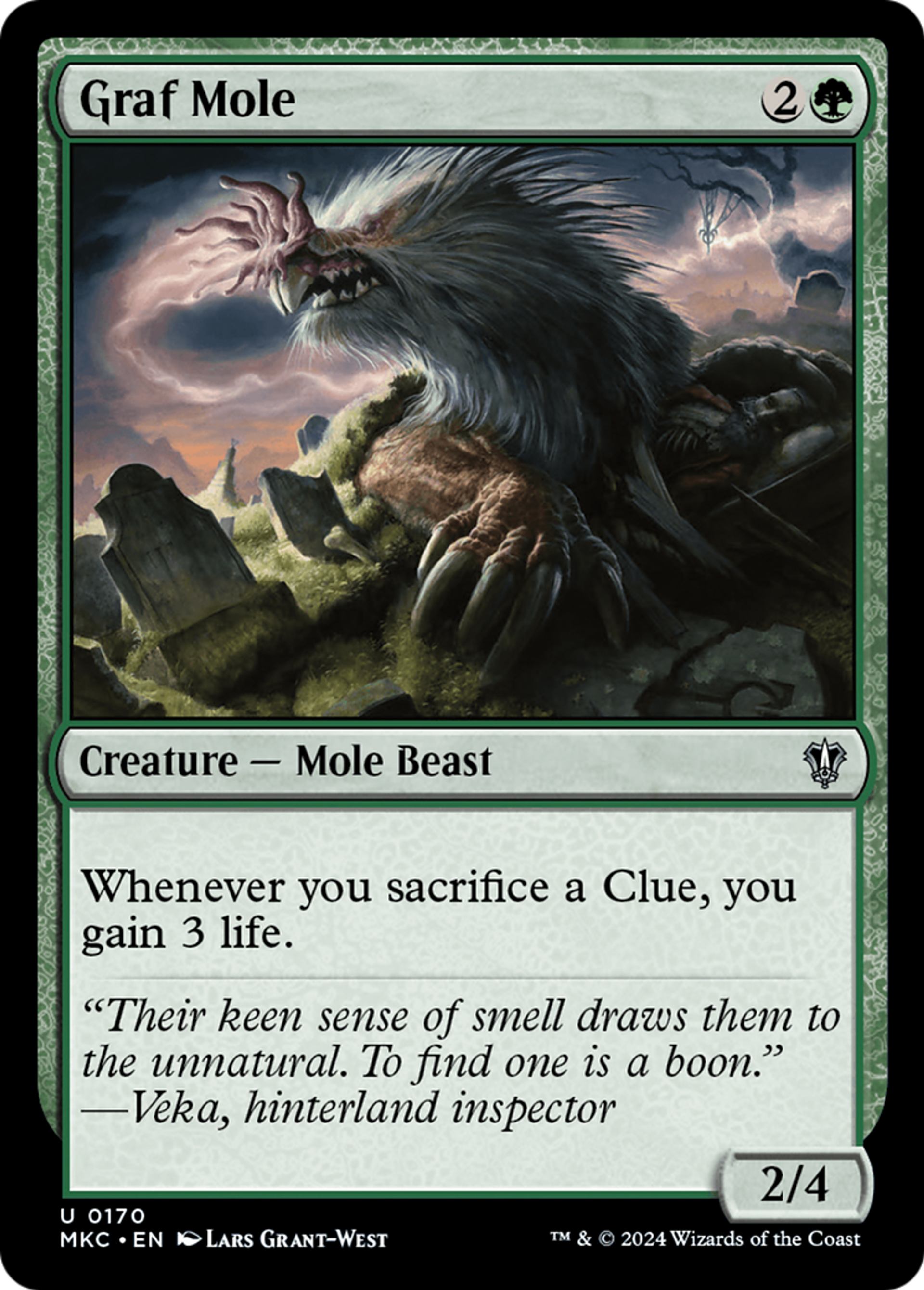 Graf Mole — Murders at Karlov Manor Commander — Magic: The Gathering