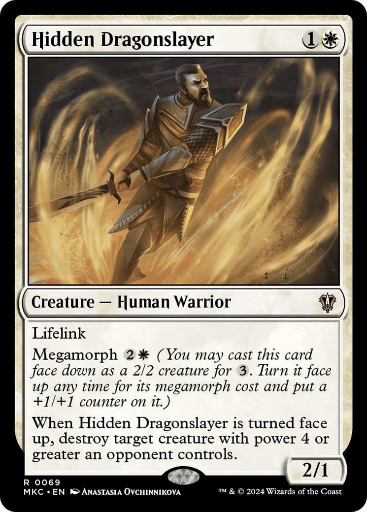 Hidden Dragonslayer — Murders at Karlov Manor Commander — Magic: The Gathering