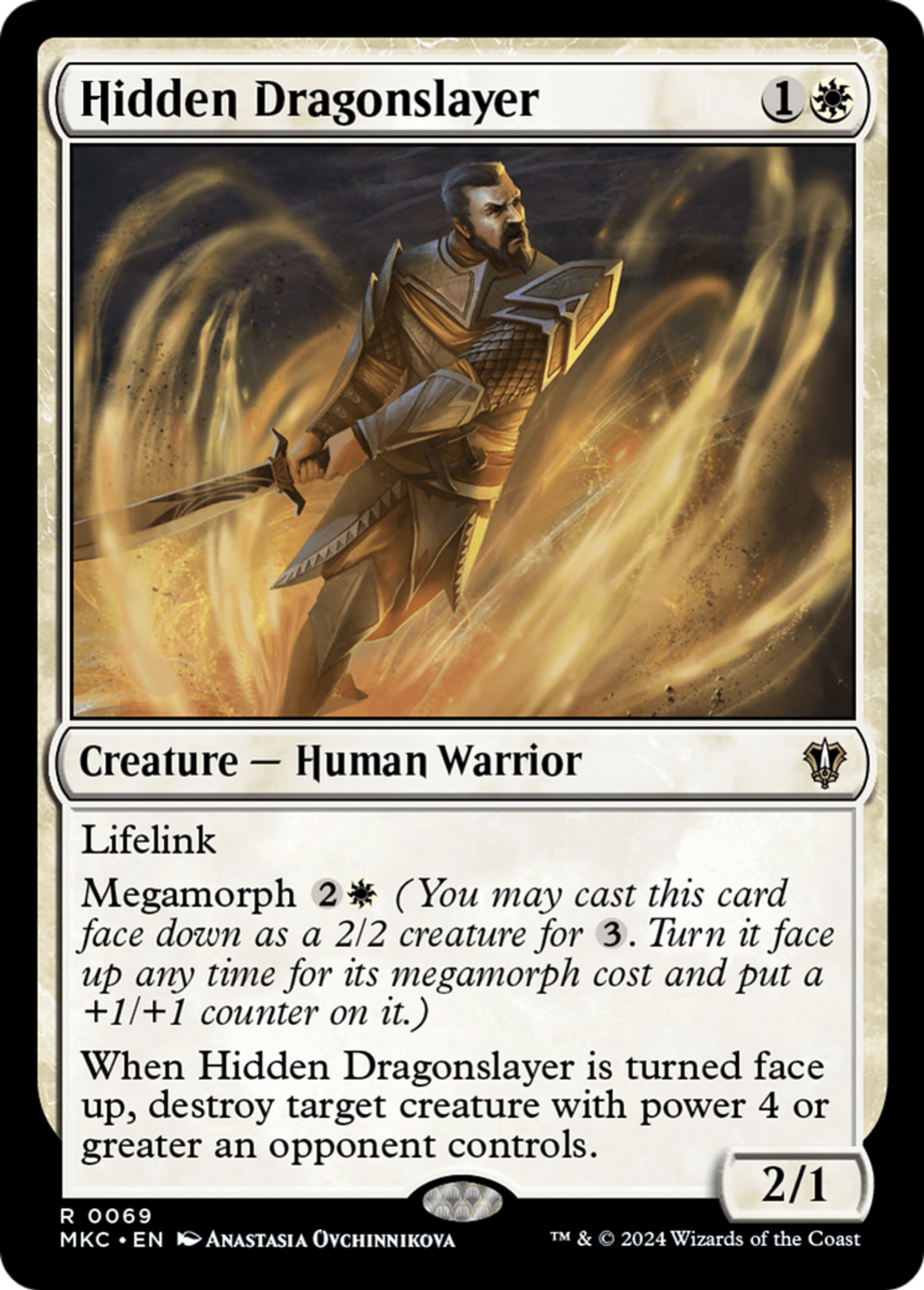 Hidden Dragonslayer — Murders at Karlov Manor Commander — Magic: The Gathering