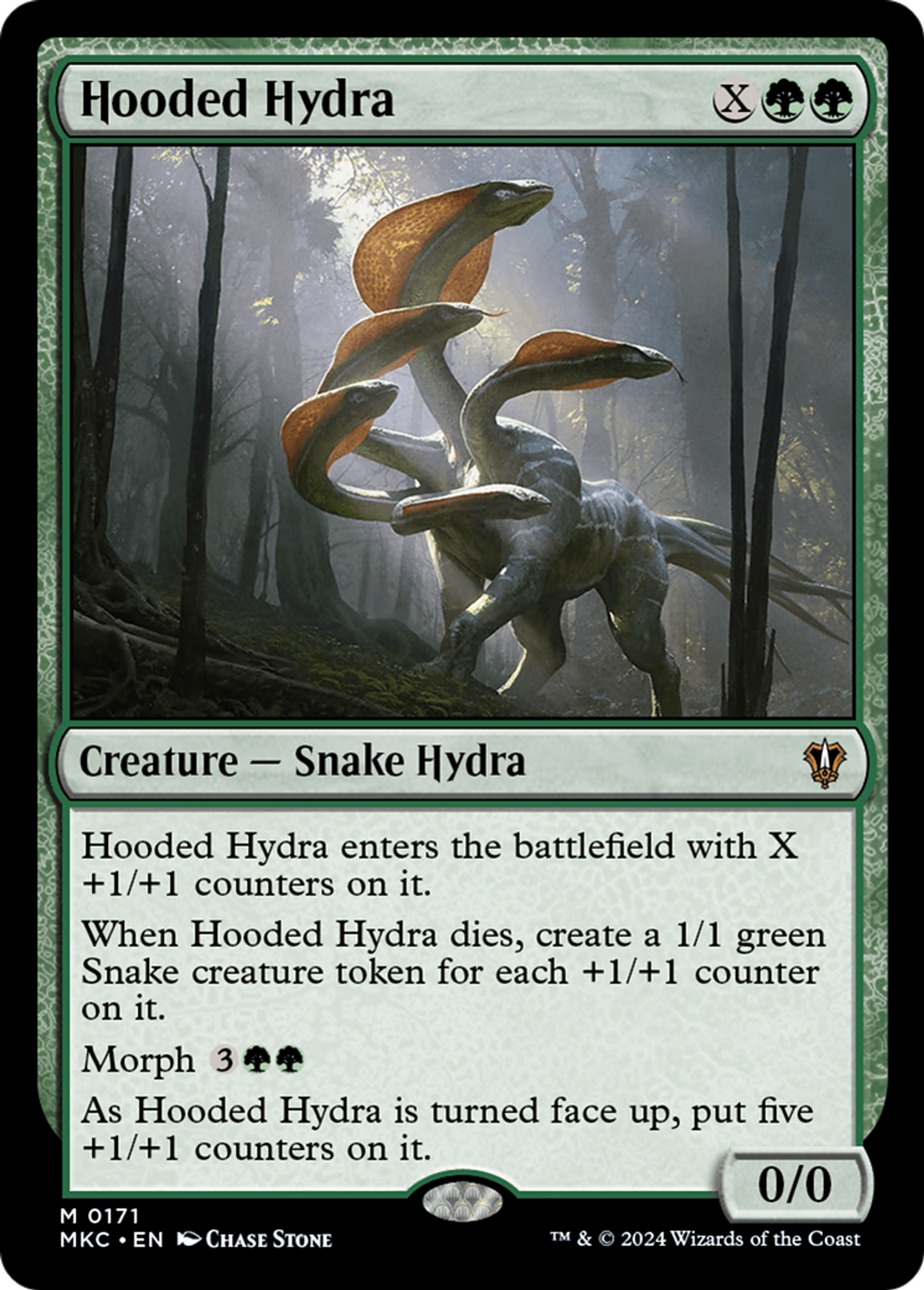 Hooded Hydra — Murders at Karlov Manor Commander — Magic: The Gathering