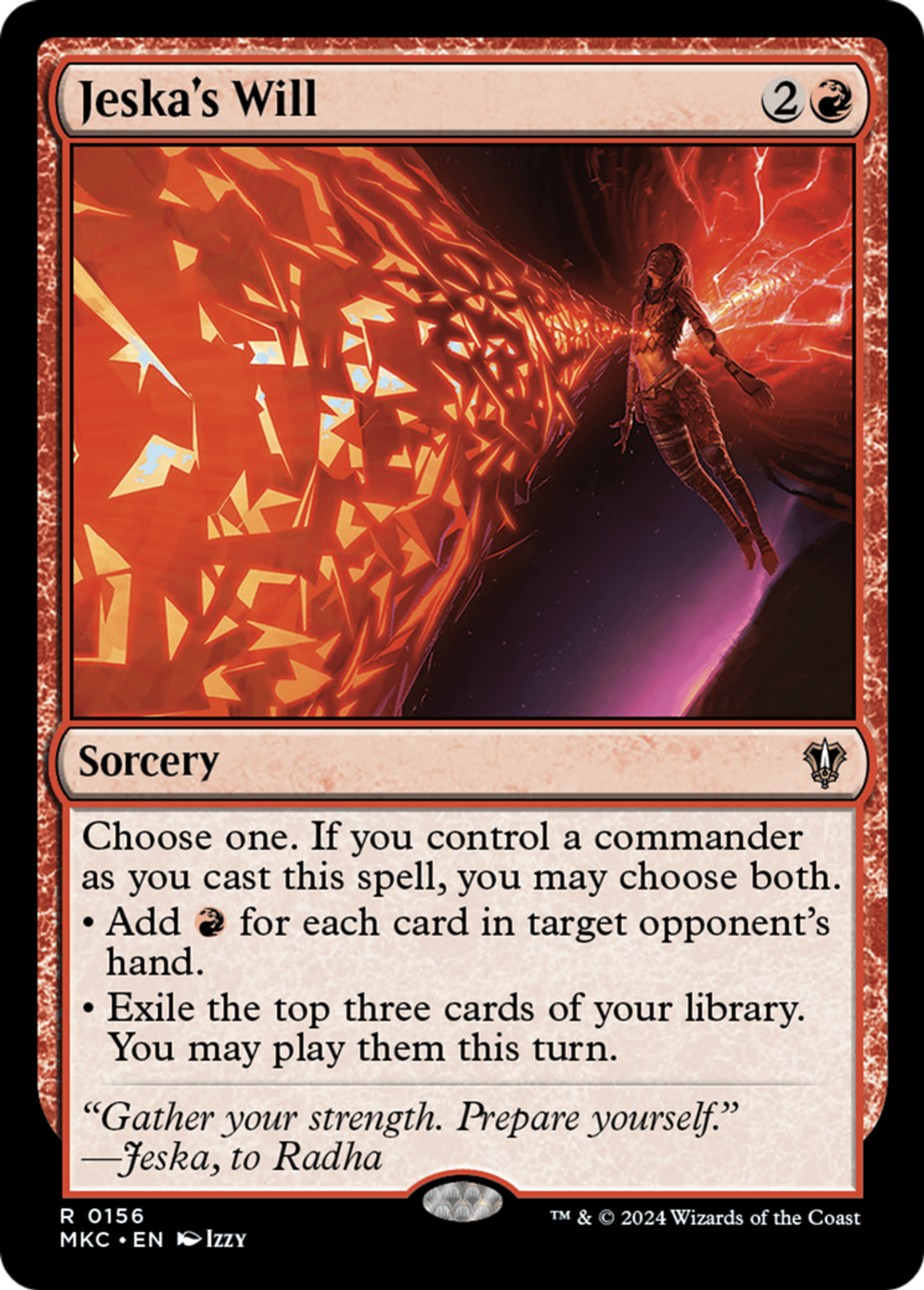 Jeska's Will — Murders at Karlov Manor Commander — Magic: The Gathering