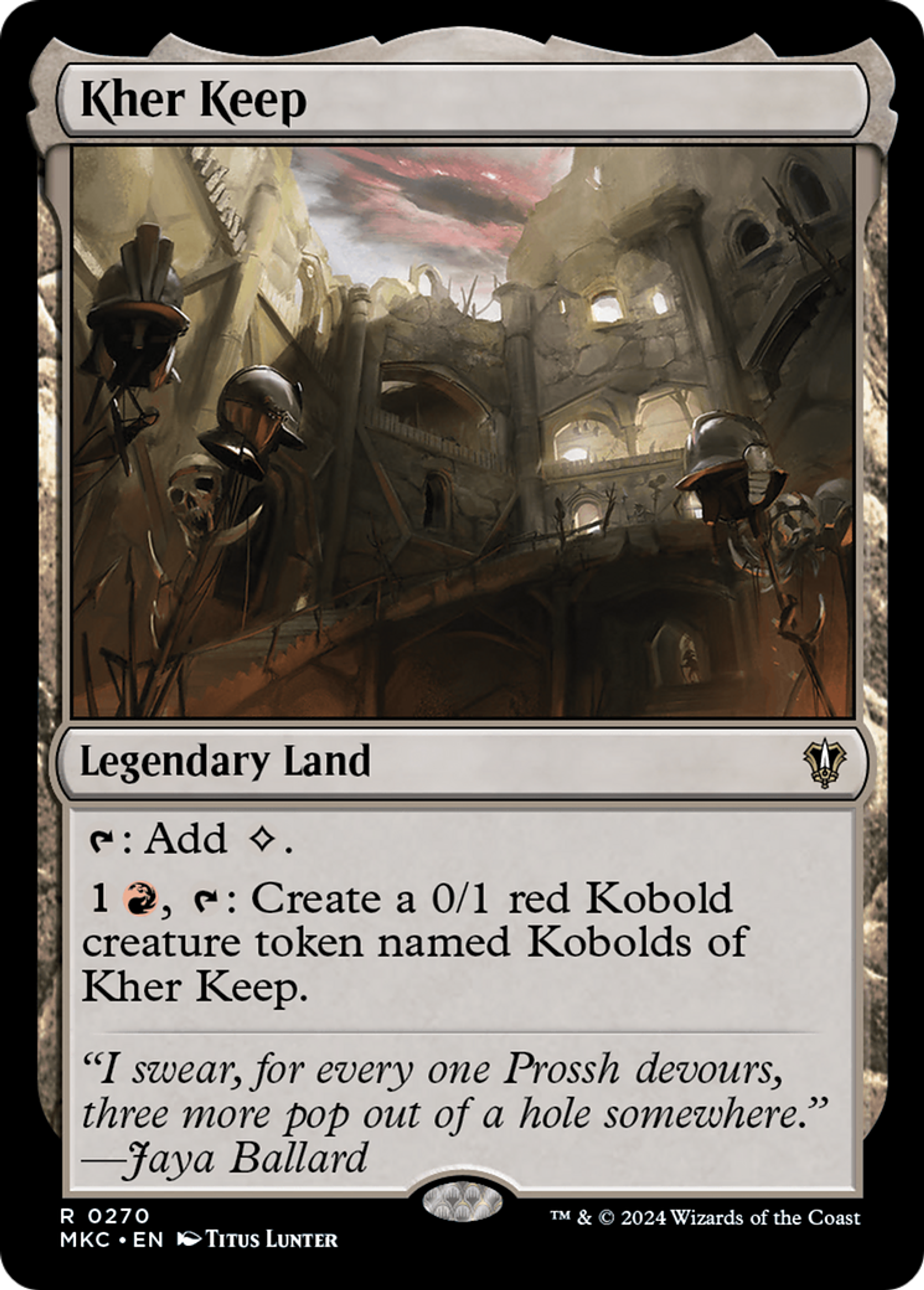 Kher Keep — Murders at Karlov Manor Commander — Magic: The Gathering