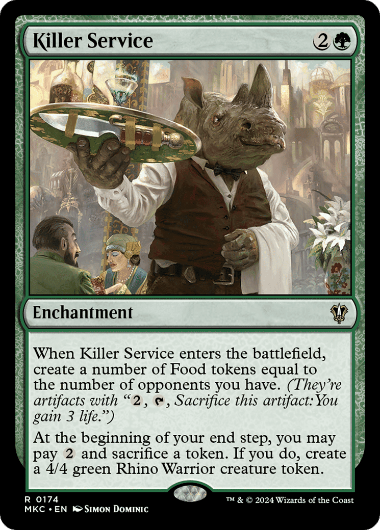 Killer Service — Murders at Karlov Manor Commander — Magic: The Gathering