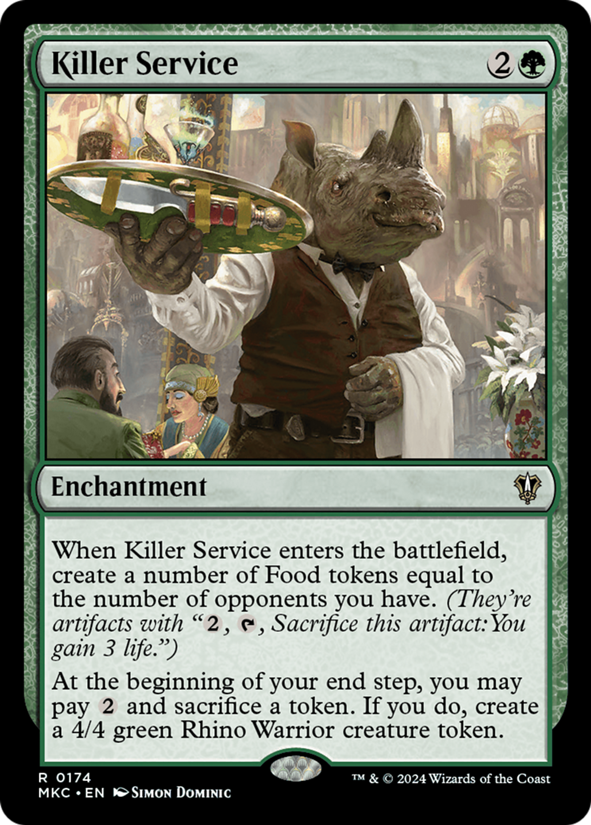 Killer Service — Murders at Karlov Manor Commander — Magic: The Gathering