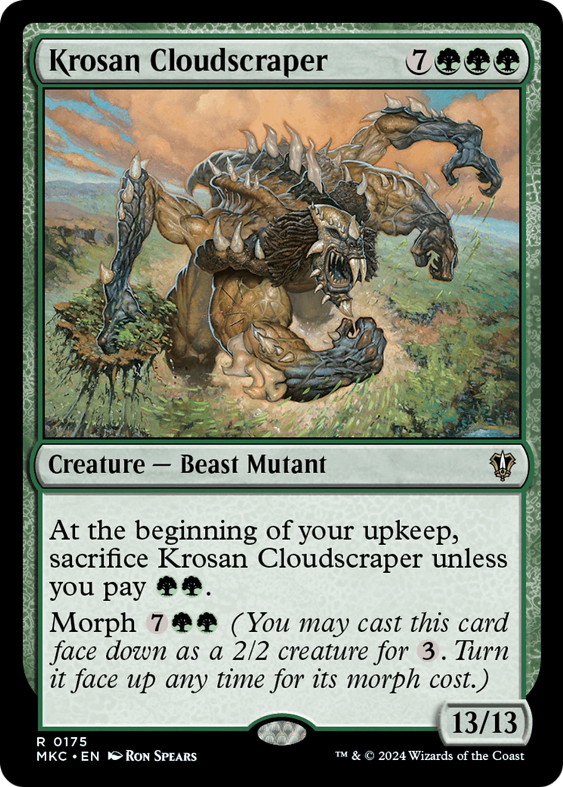 Krosan Cloudscraper — Murders at Karlov Manor Commander — Magic: The Gathering