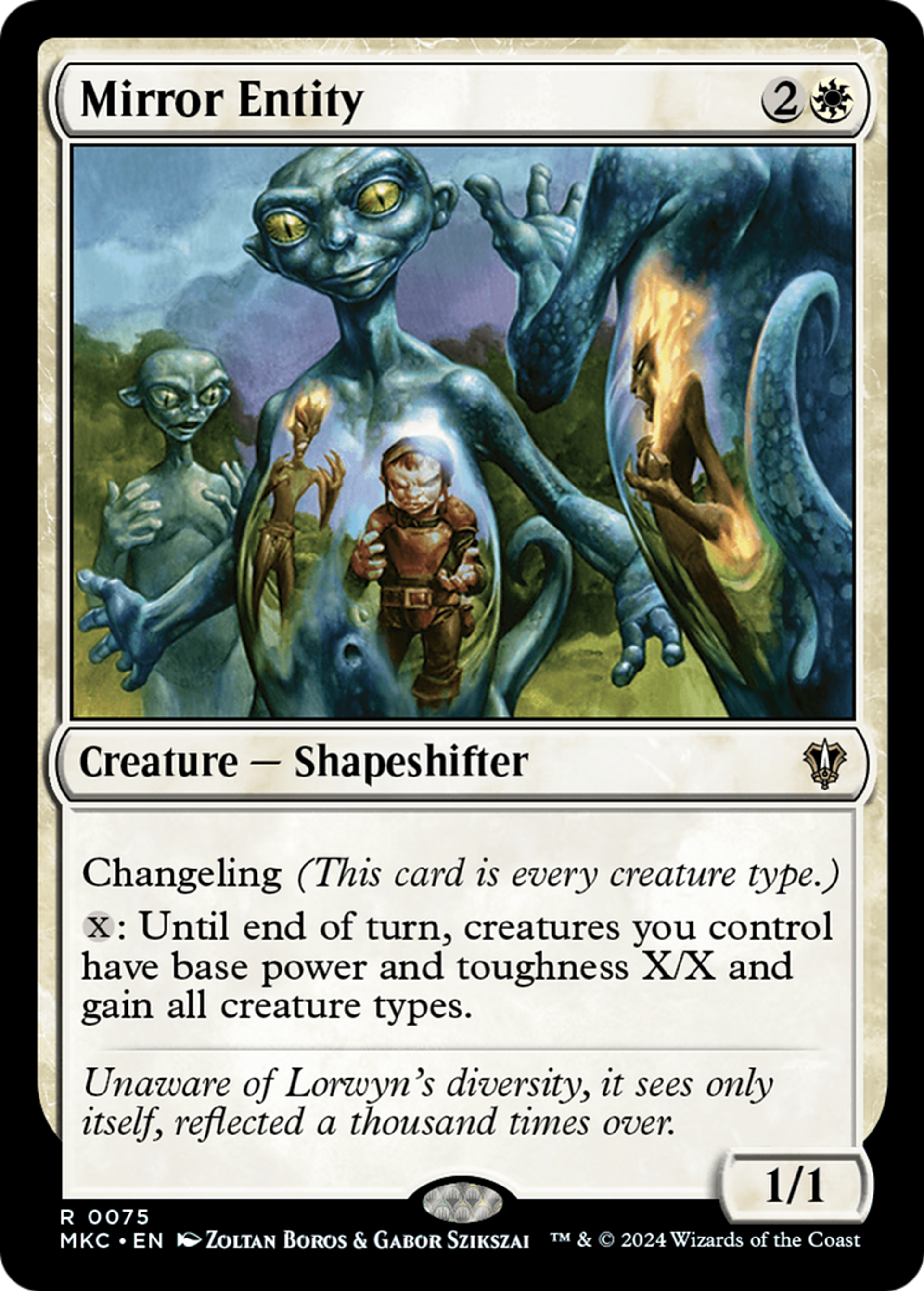 Mirror Entity — Murders at Karlov Manor Commander — Magic: The Gathering