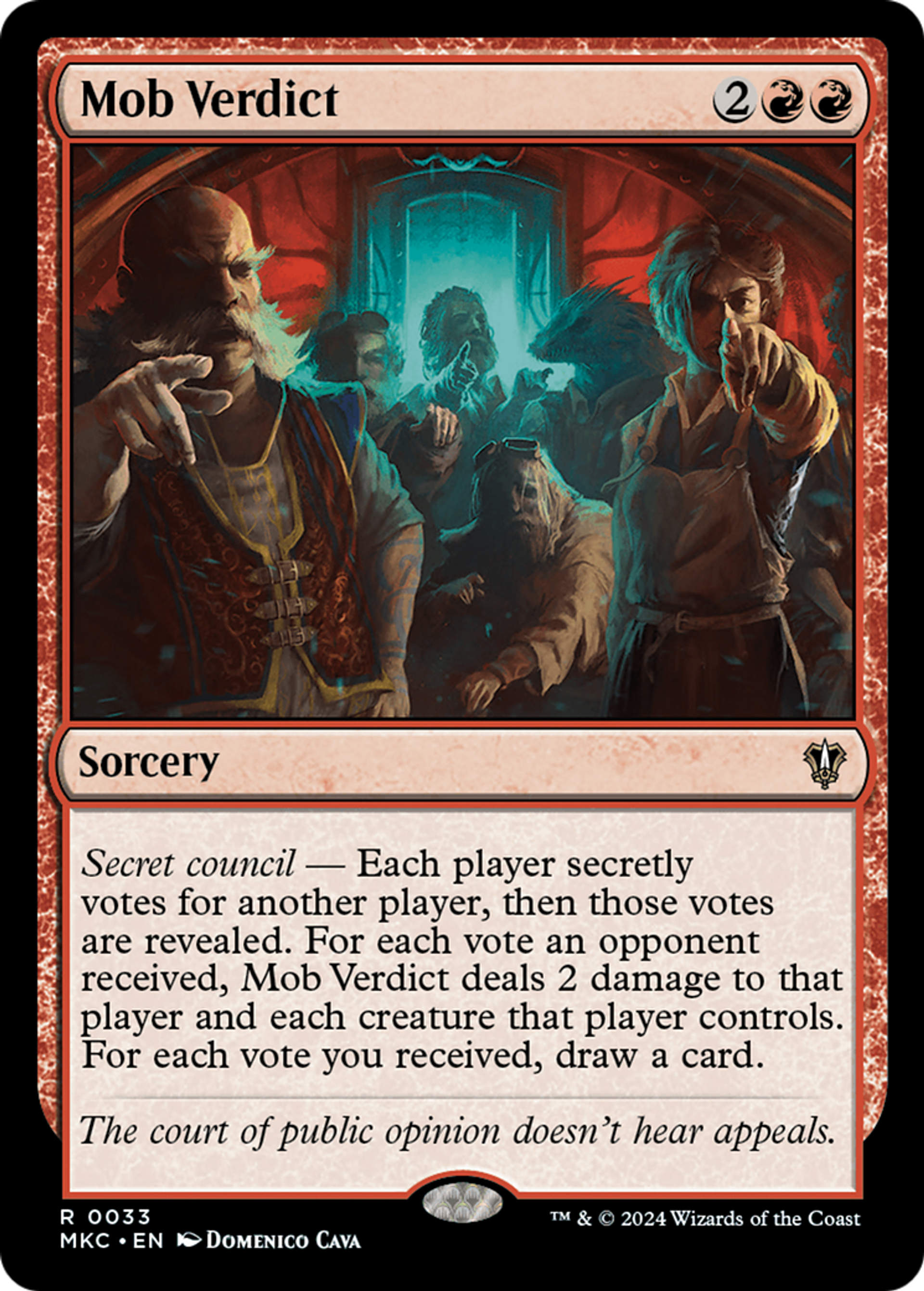 Mob Verdict — Murders at Karlov Manor Commander — Magic: The Gathering