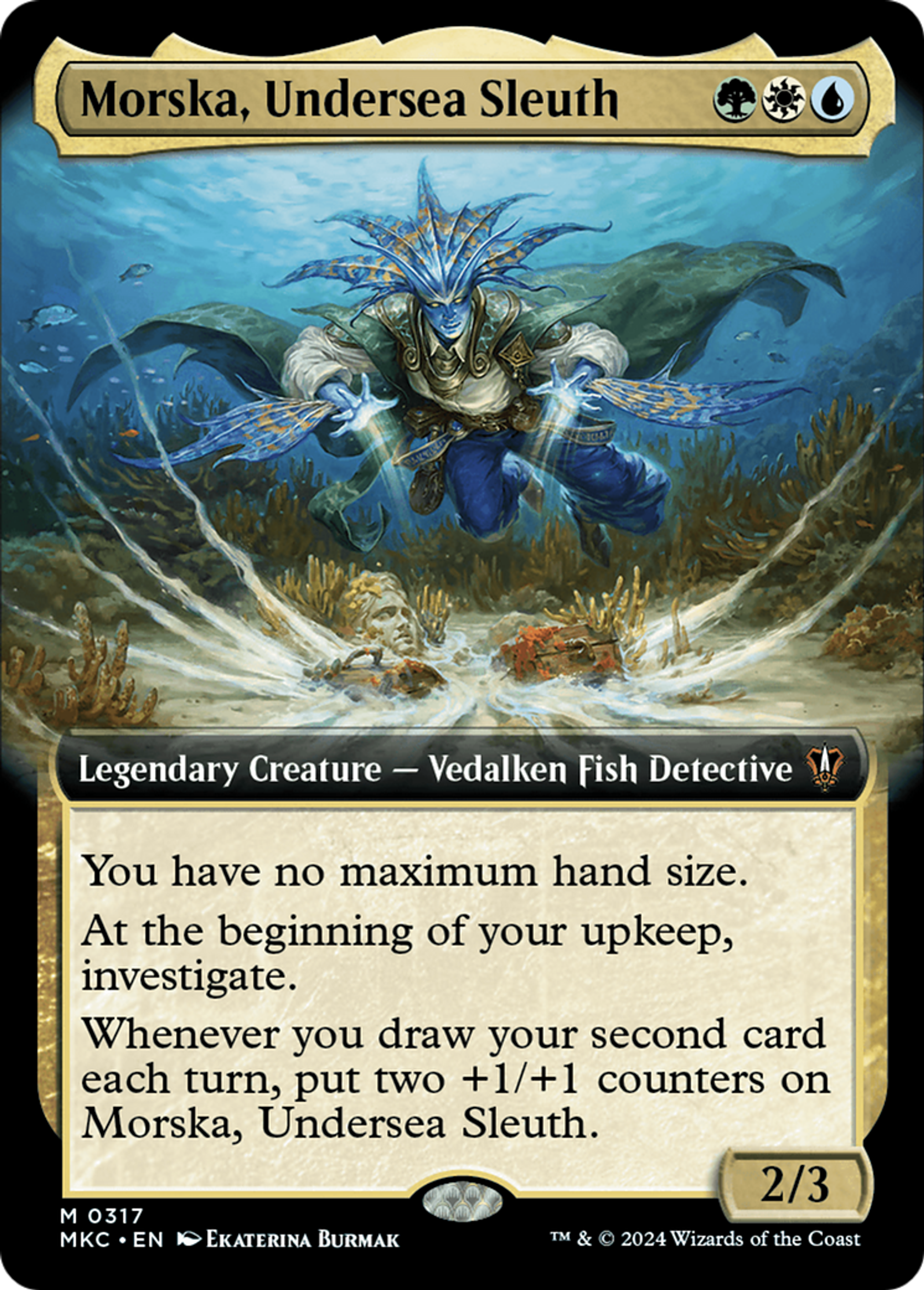 Morska, Undersea Sleuth — Murders at Karlov Manor Commander — Magic: The Gathering