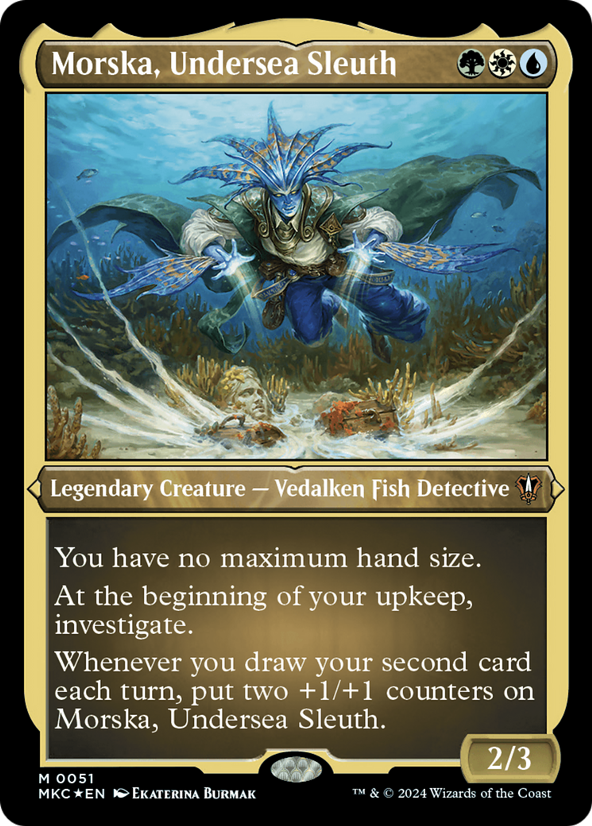 Morska, Undersea Sleuth — Murders at Karlov Manor Commander — Magic: The Gathering