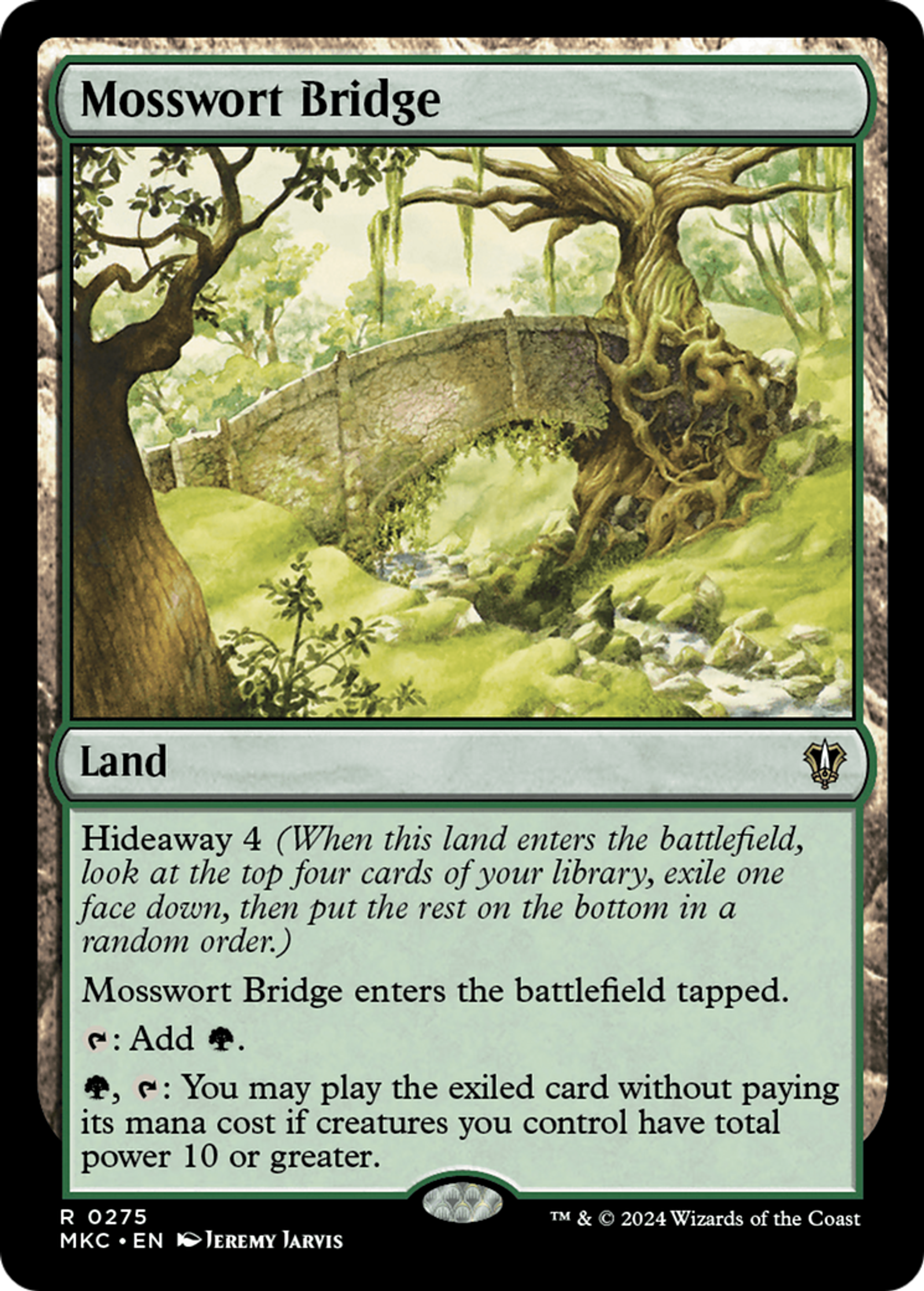 Mosswort Bridge — Murders at Karlov Manor Commander — Magic: The Gathering