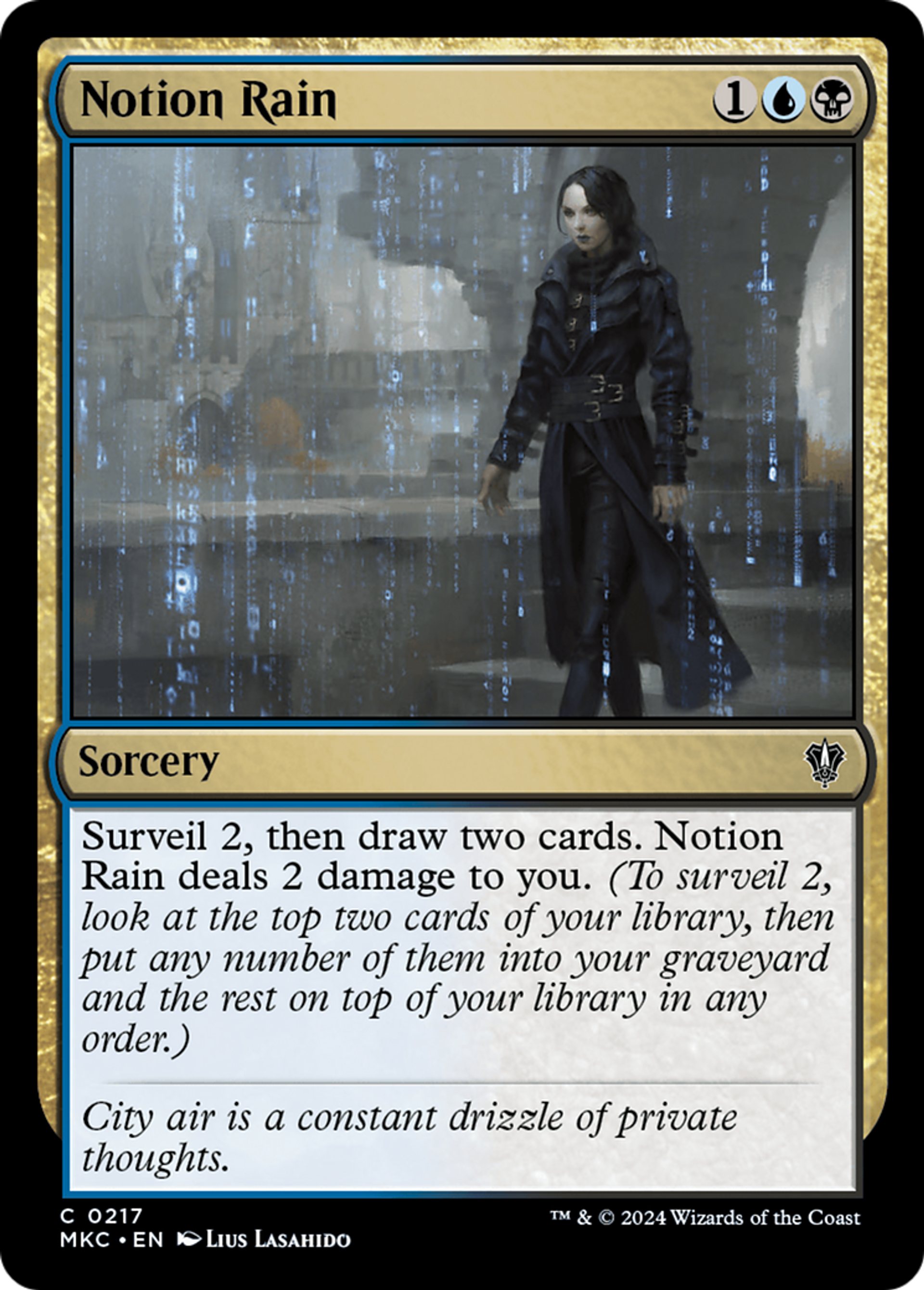 Notion Rain — Murders at Karlov Manor Commander — Magic: The Gathering