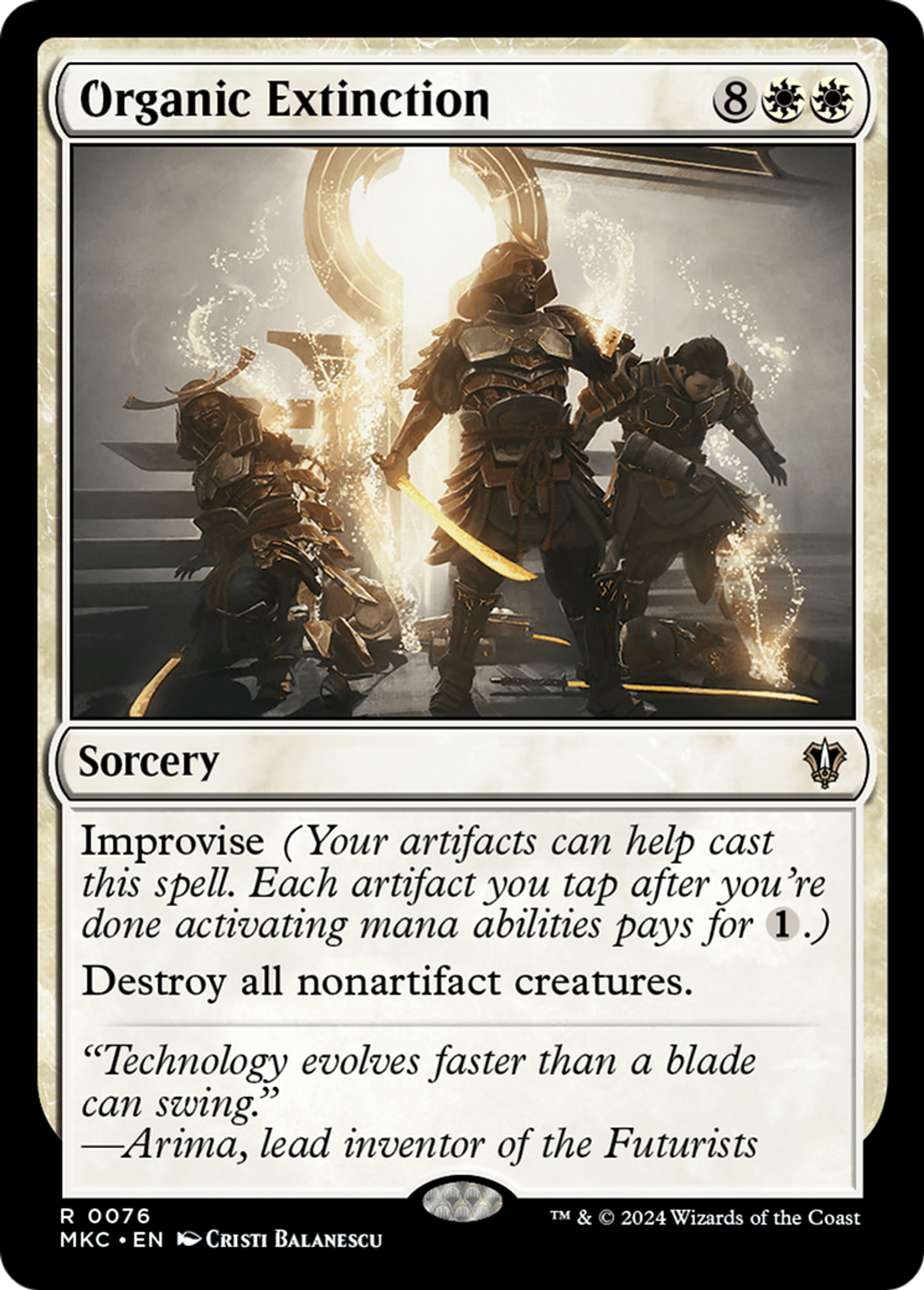 Organic Extinction — Murders at Karlov Manor Commander — Magic: The Gathering