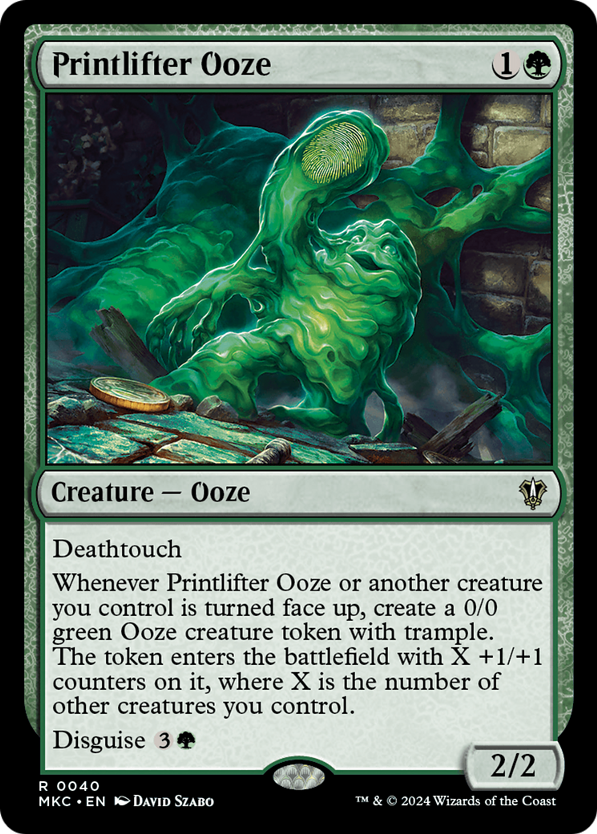 Printlifter Ooze — Murders at Karlov Manor Commander — Magic: The Gathering