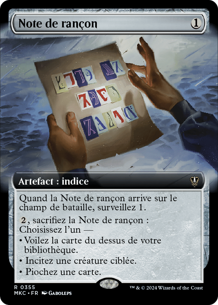 Note de rançon — Murders at Karlov Manor Commander — Magic: The Gathering
