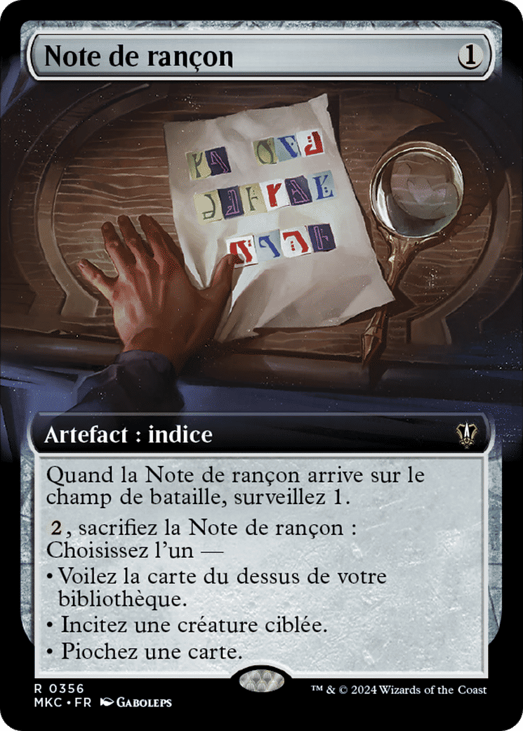 Note de rançon — Murders at Karlov Manor Commander — Magic: The Gathering