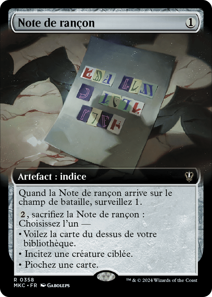 Note de rançon — Murders at Karlov Manor Commander — Magic: The Gathering