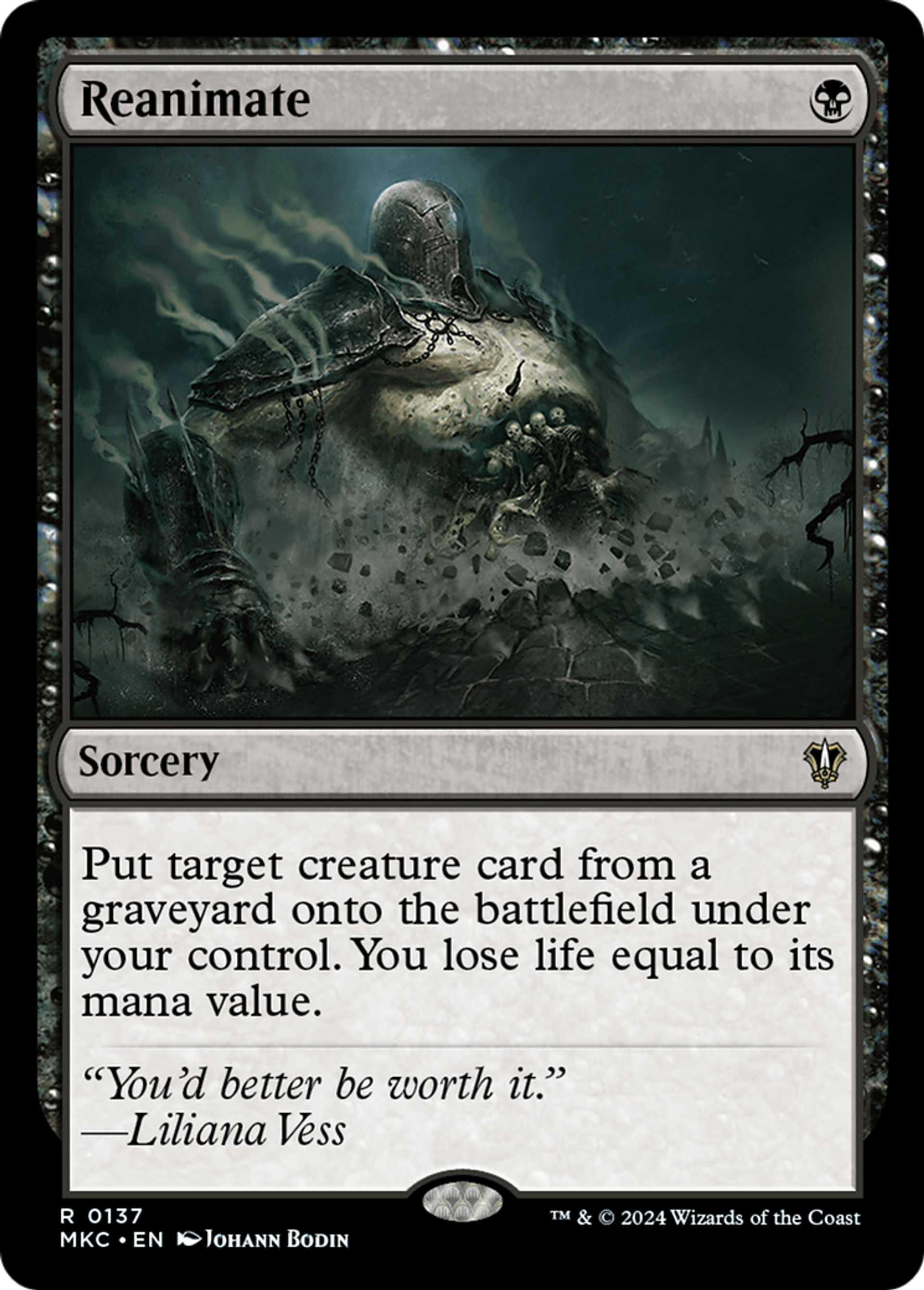 Reanimate — Murders at Karlov Manor Commander — Magic: The Gathering