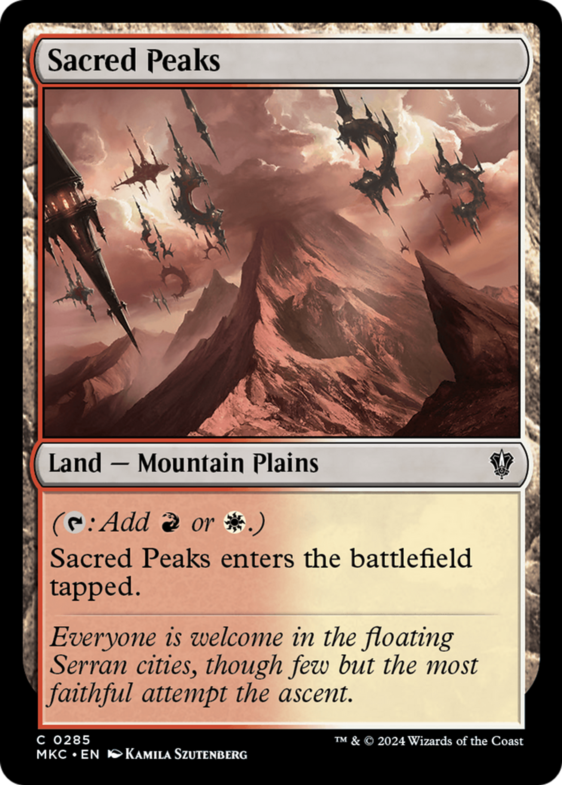 Sacred Peaks — Murders at Karlov Manor Commander — Magic: The Gathering